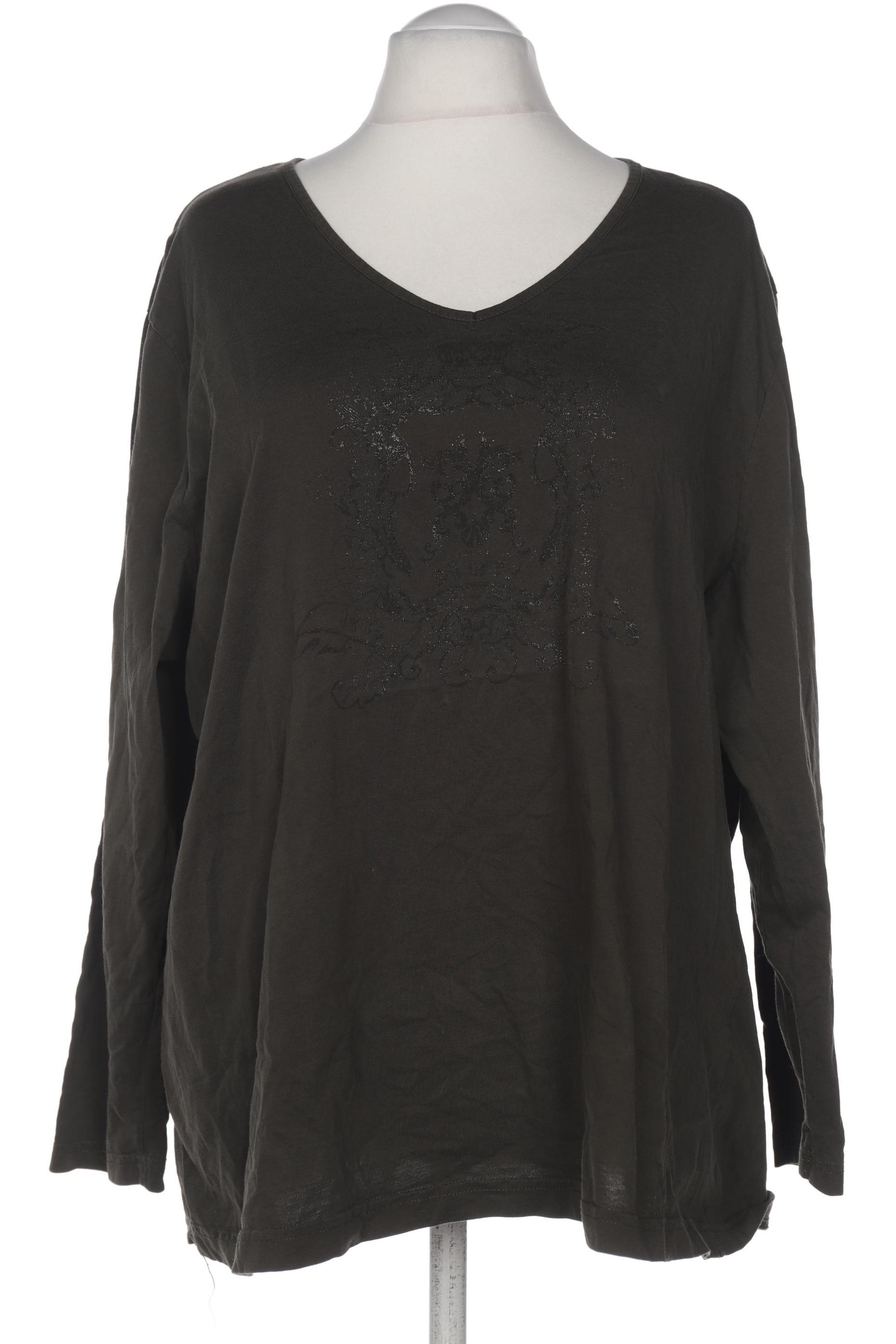 

Ulla Popken Damen Langarmshirt, grün, Gr. 54