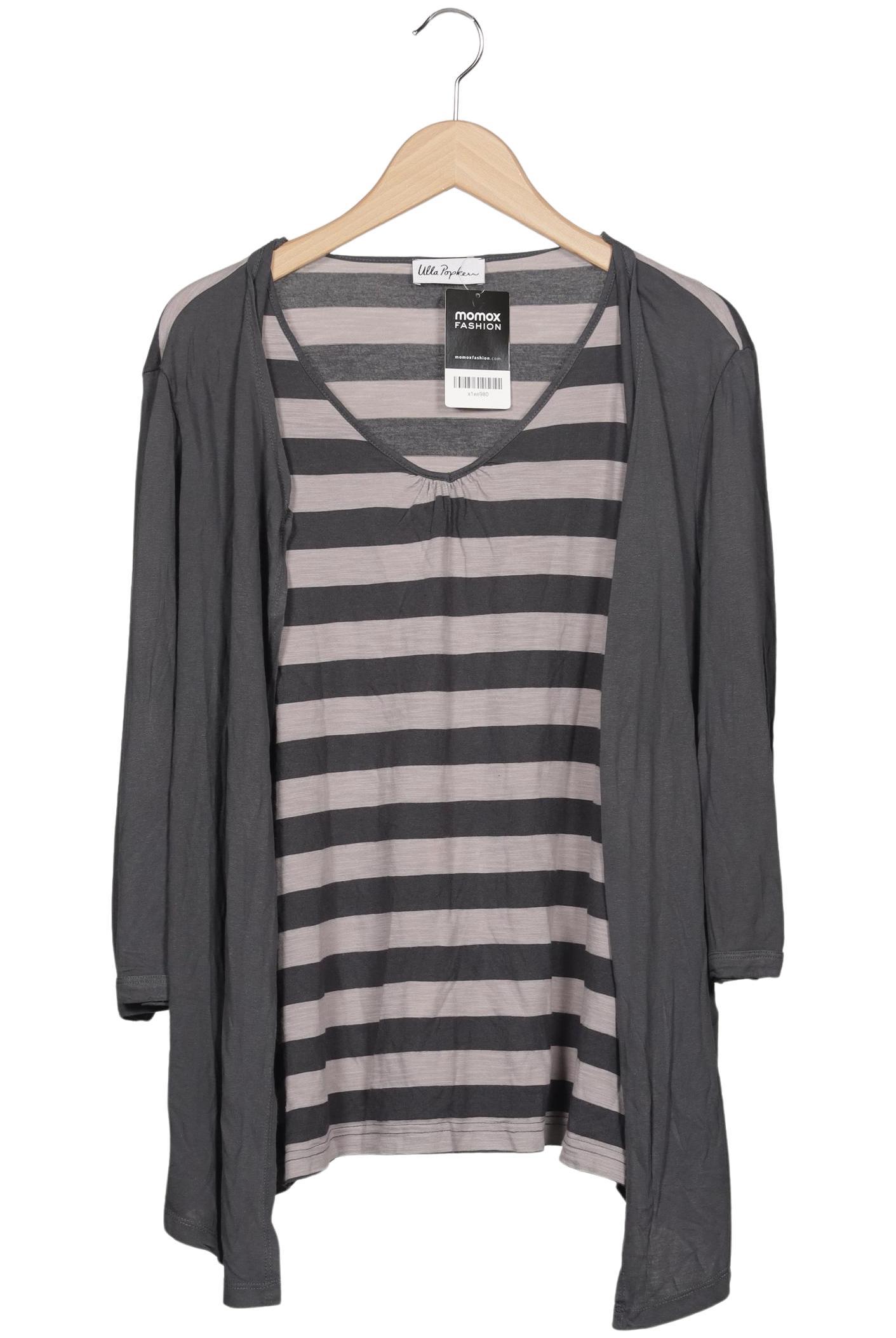 

Ulla Popken Damen Langarmshirt, grau, Gr. 50