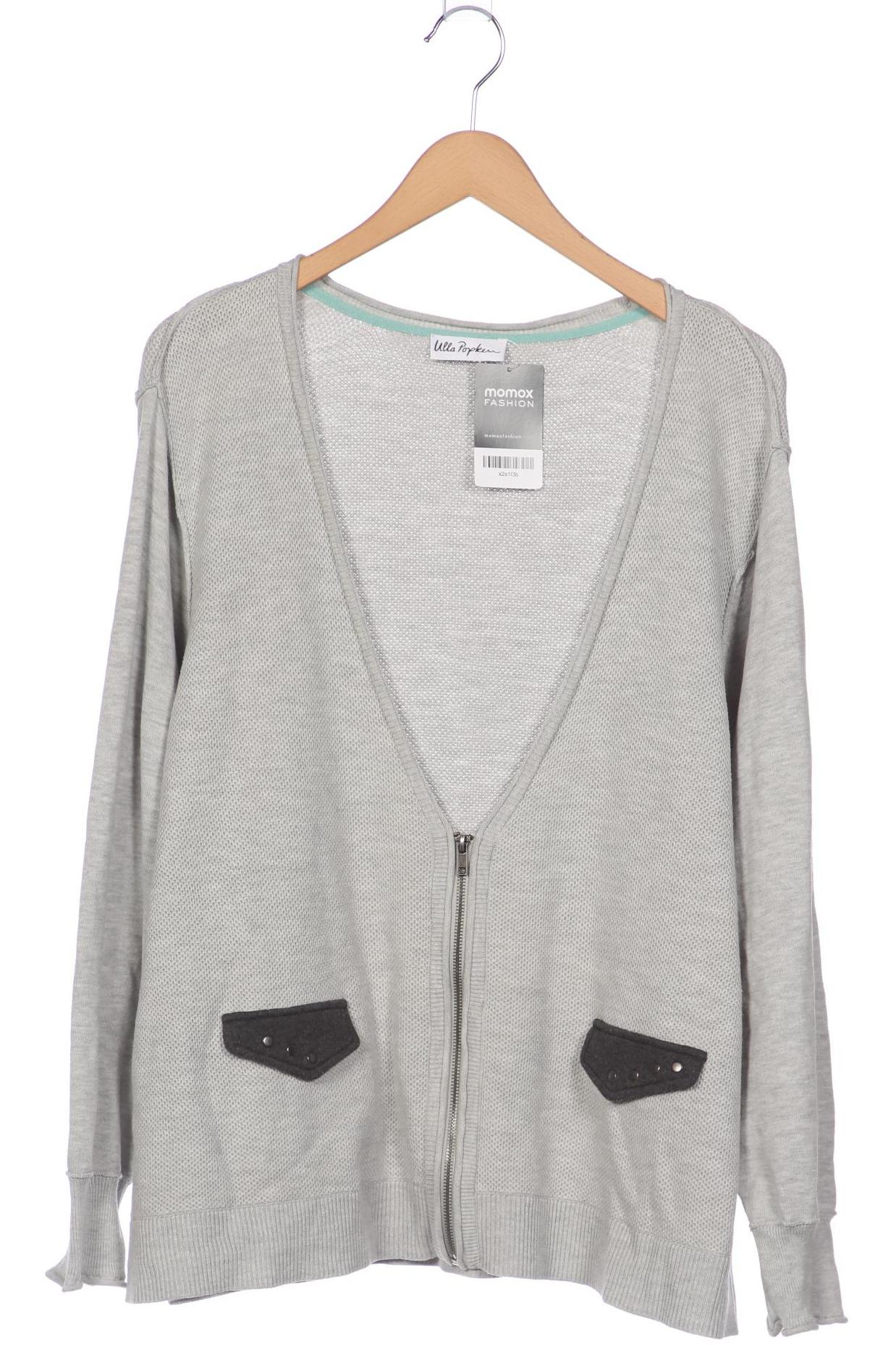 

Ulla Popken Damen Strickjacke, grau, Gr. 44