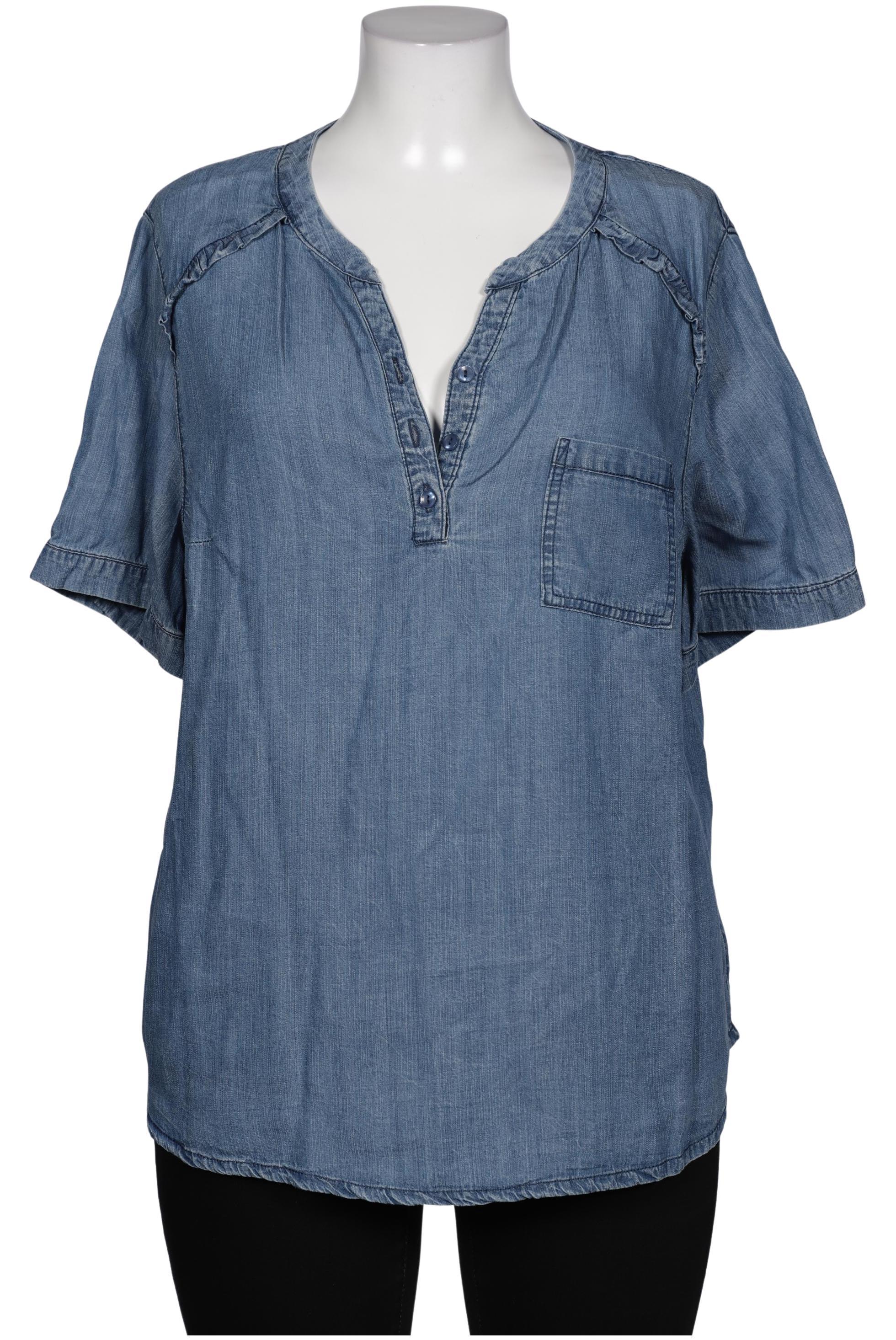 

Ulla Popken Damen Bluse, blau, Gr. 46