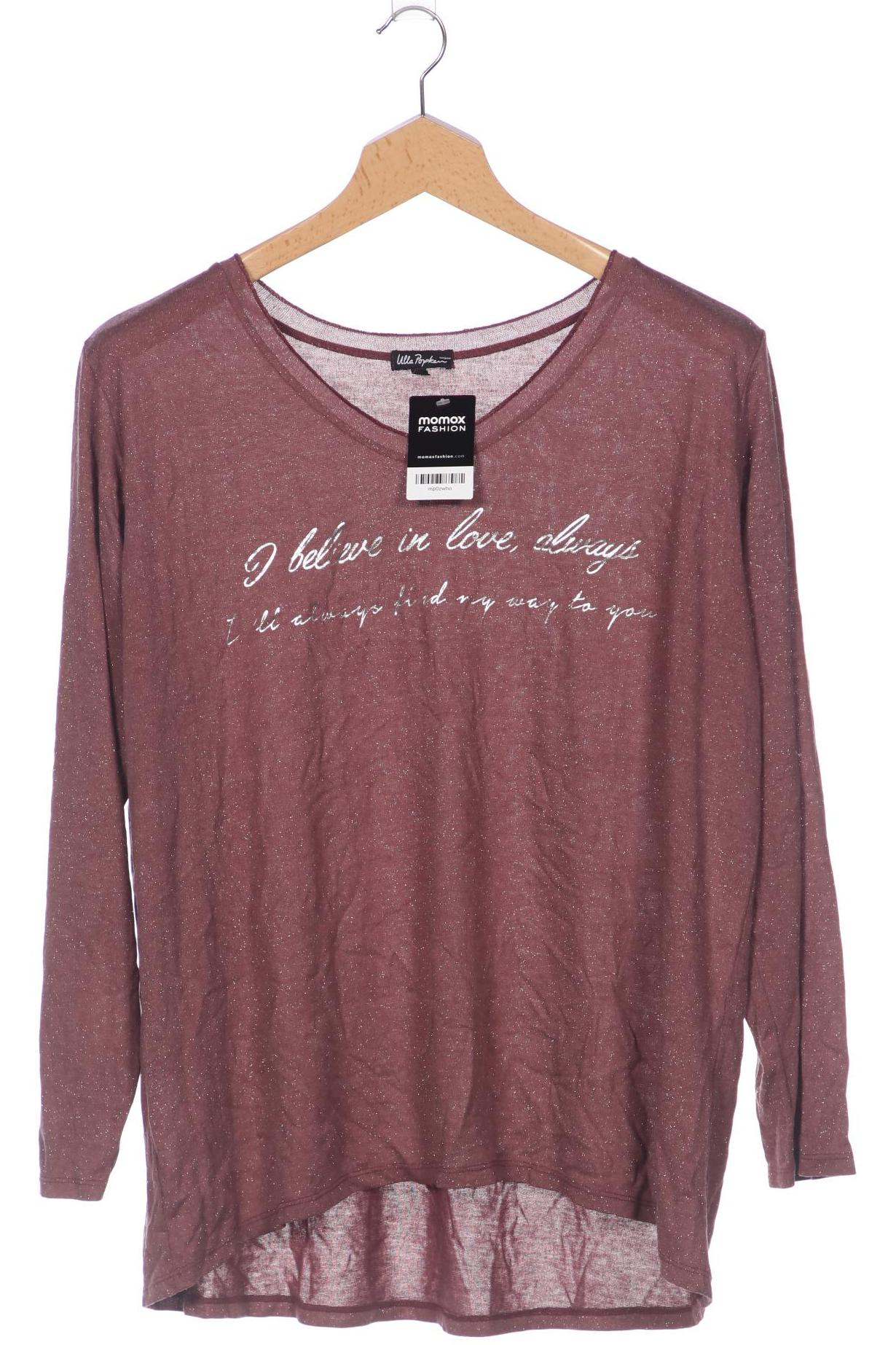 

Ulla Popken Damen Langarmshirt, bordeaux, Gr. 48