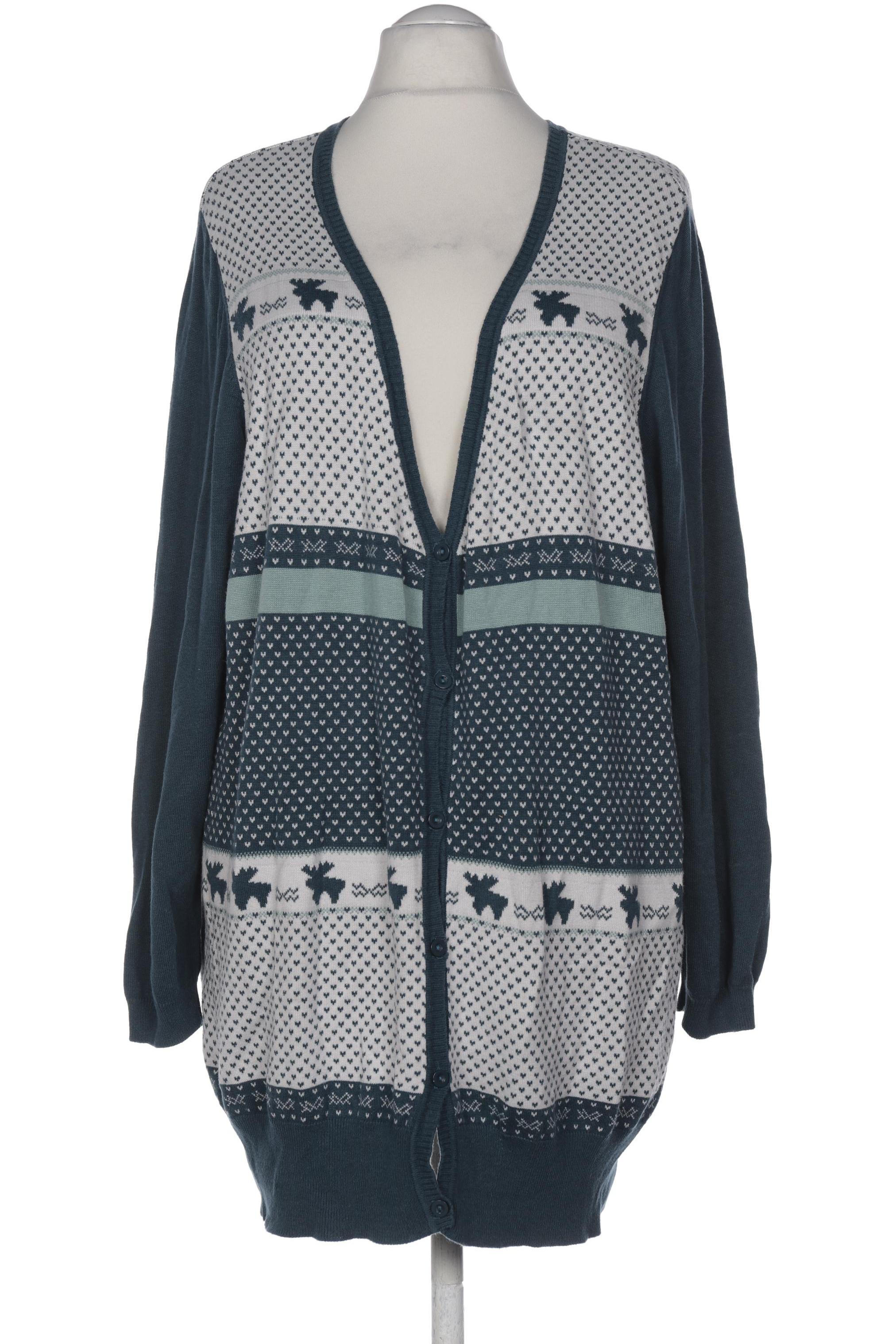 

Ulla Popken Damen Strickjacke, türkis, Gr. 52