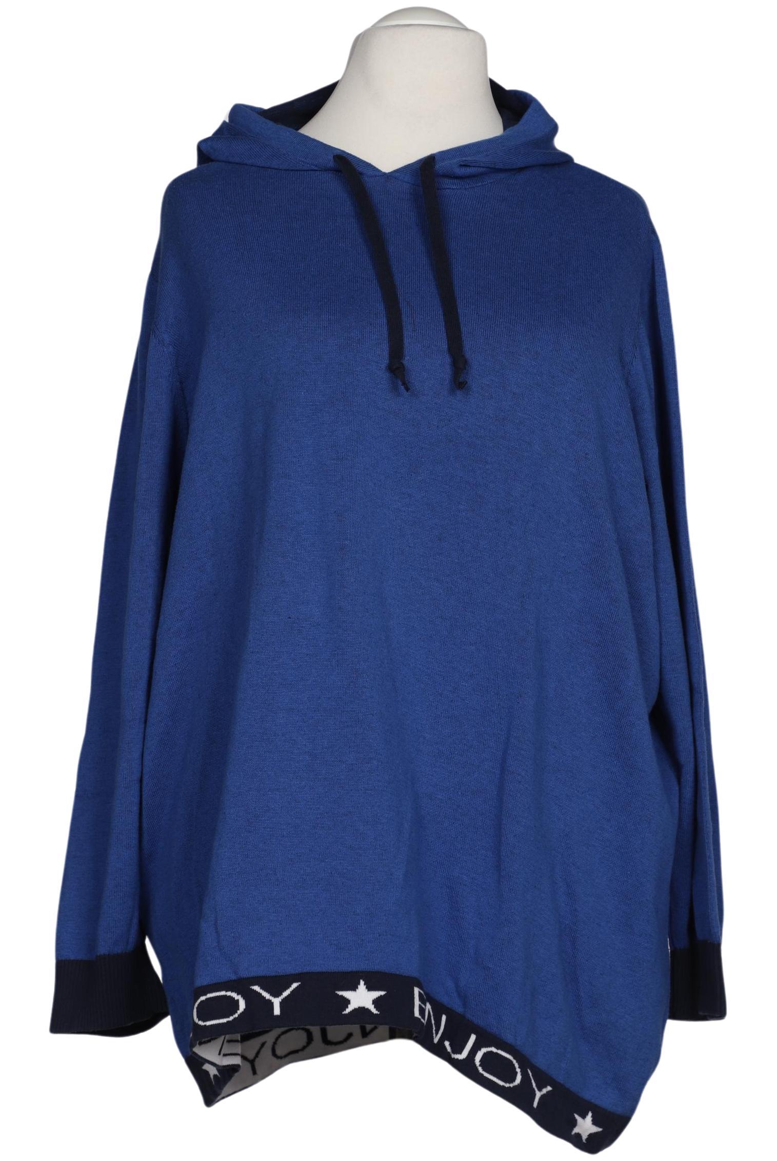 

Ulla Popken Damen Kapuzenpullover, blau, Gr. 52