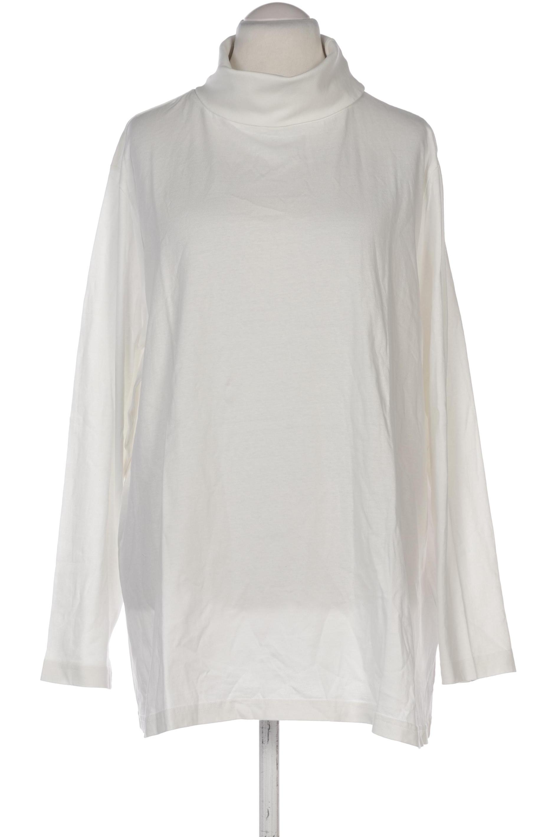 

Ulla Popken Damen Langarmshirt, weiß, Gr. 54