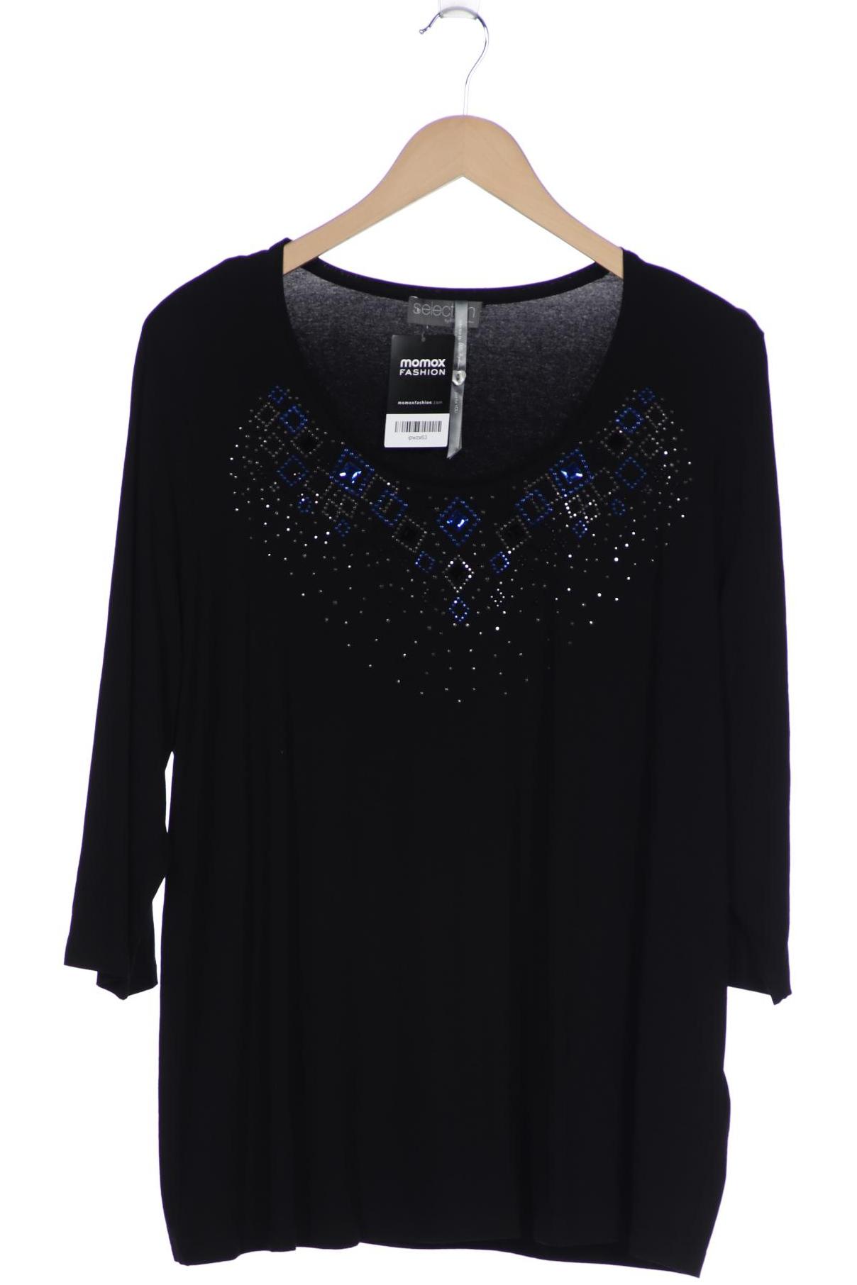 

Ulla Popken Damen Langarmshirt, schwarz, Gr. 46
