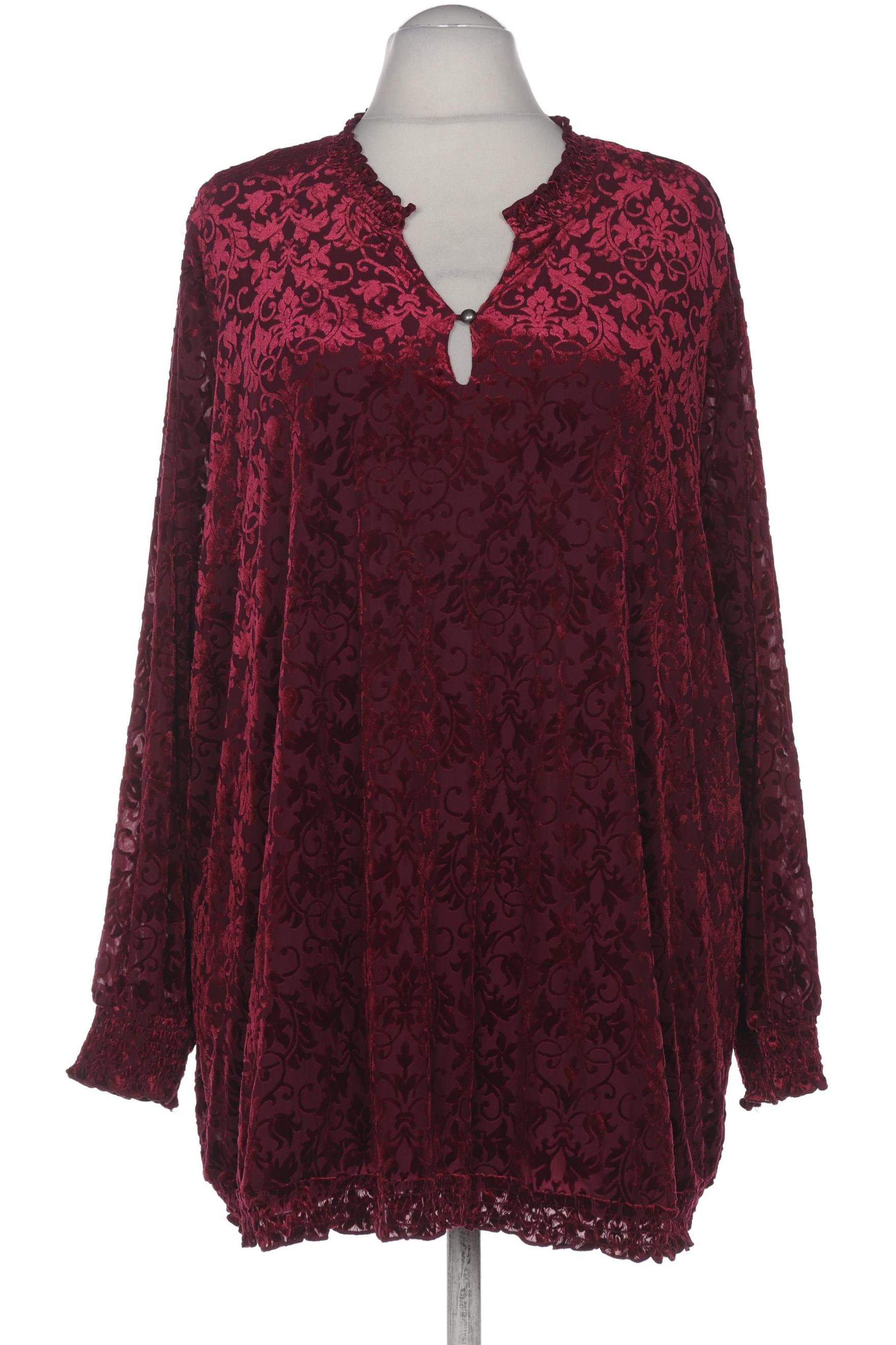 

Ulla Popken Damen Bluse, bordeaux, Gr. 54