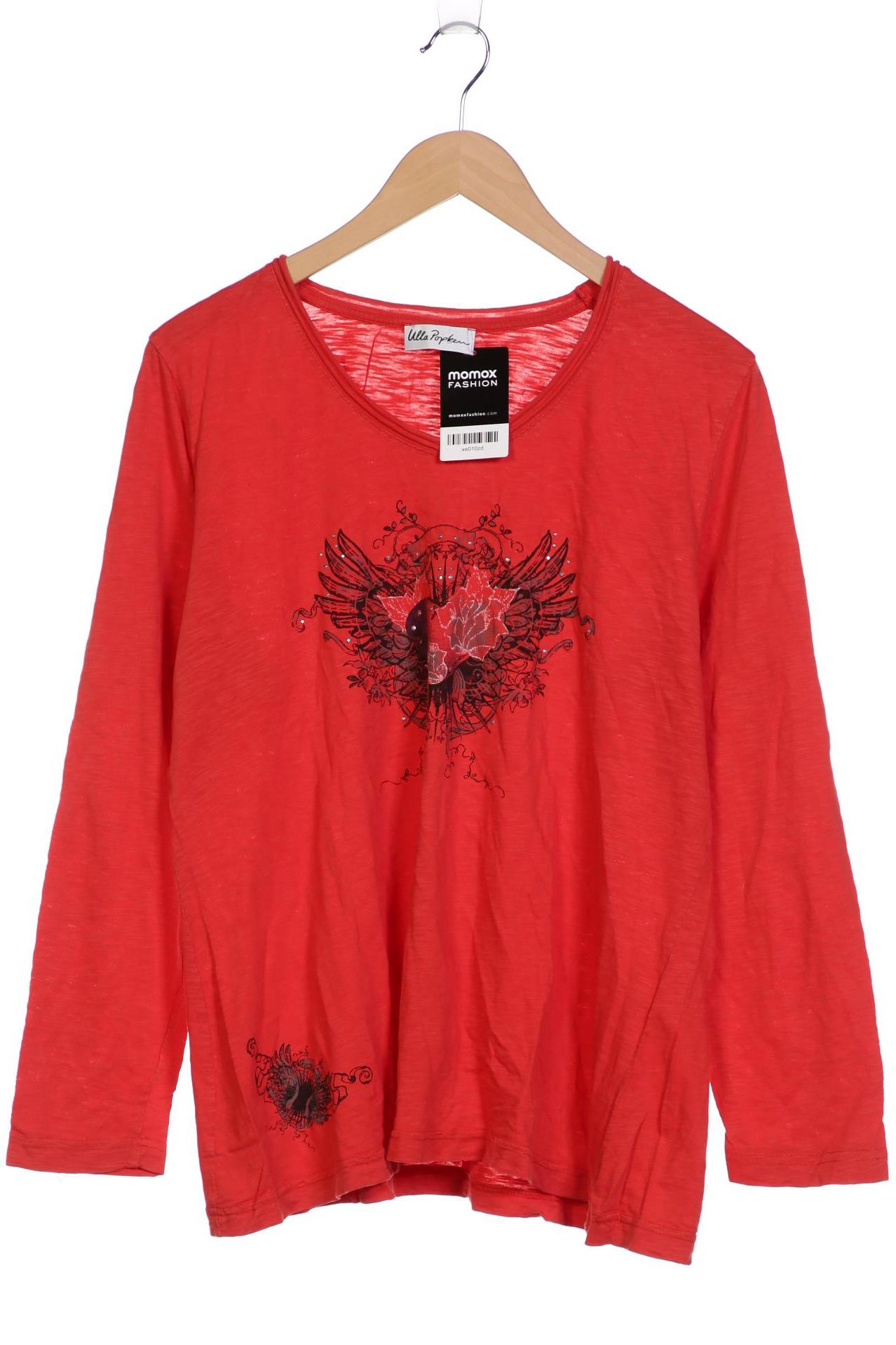 

Ulla Popken Damen Langarmshirt, rot, Gr. 46