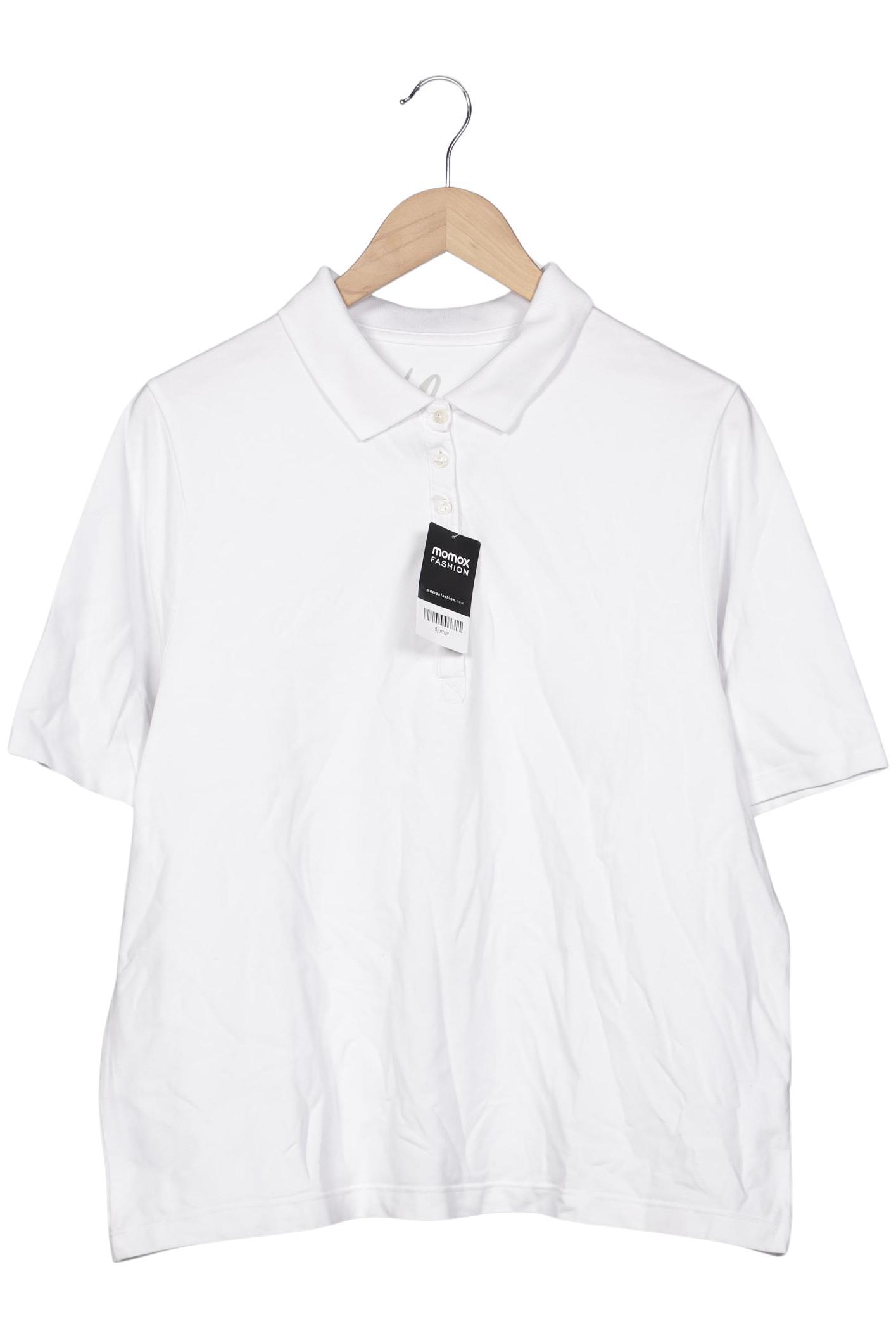 

Ulla Popken Damen Poloshirt, weiß, Gr. 42