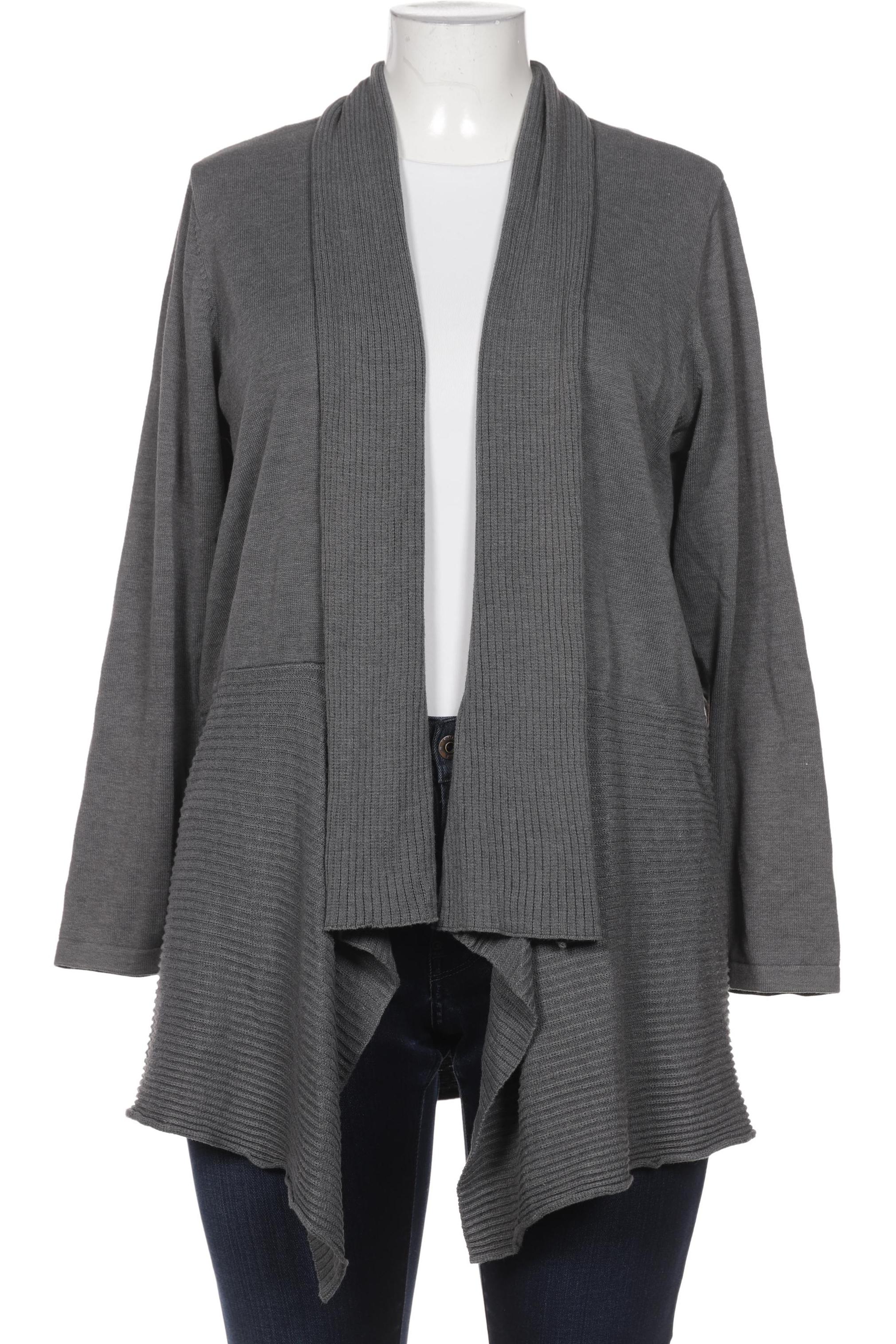 

Ulla Popken Damen Strickjacke, grau, Gr. 46