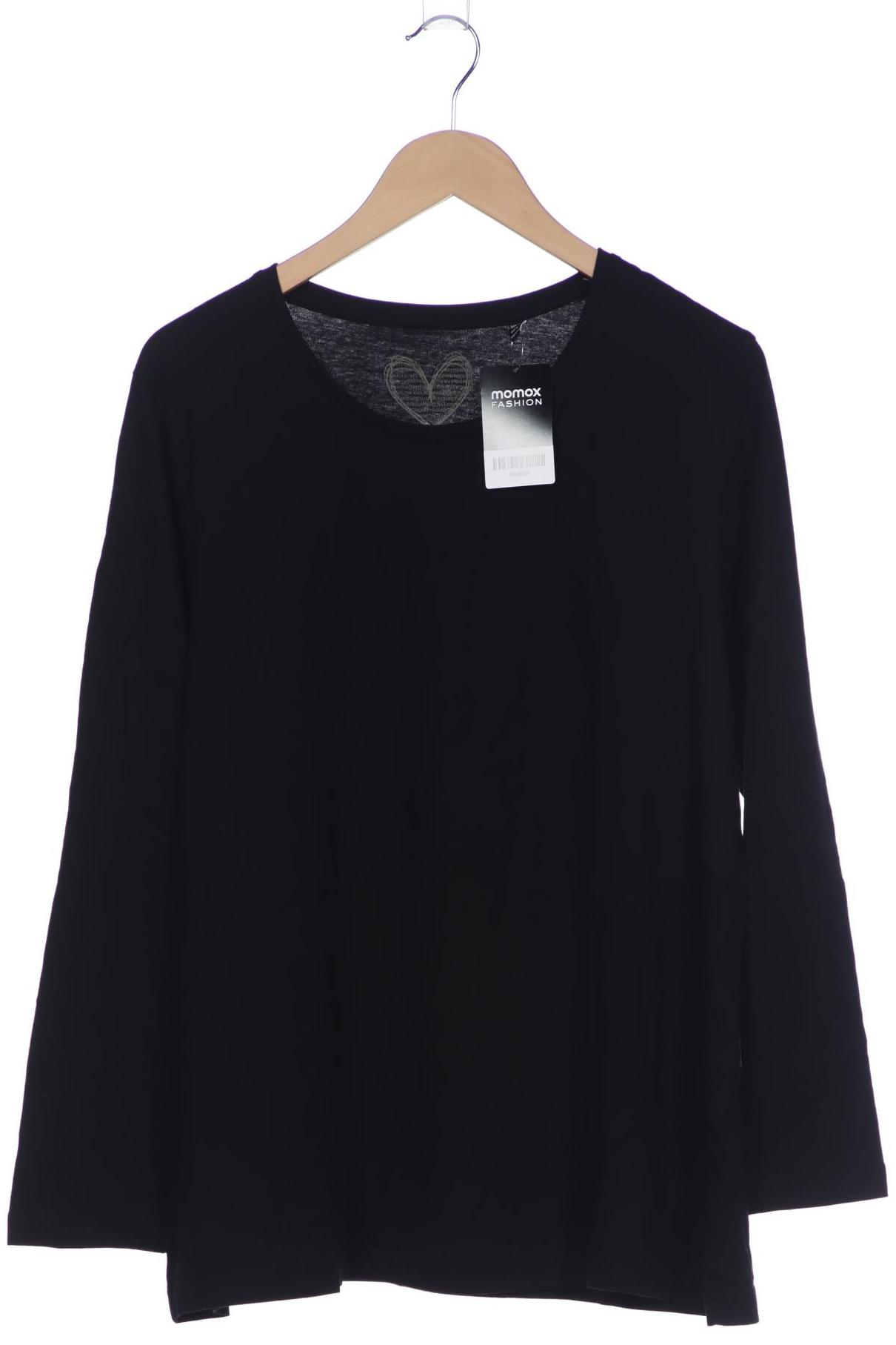 

Ulla Popken Damen Langarmshirt, schwarz, Gr. 46