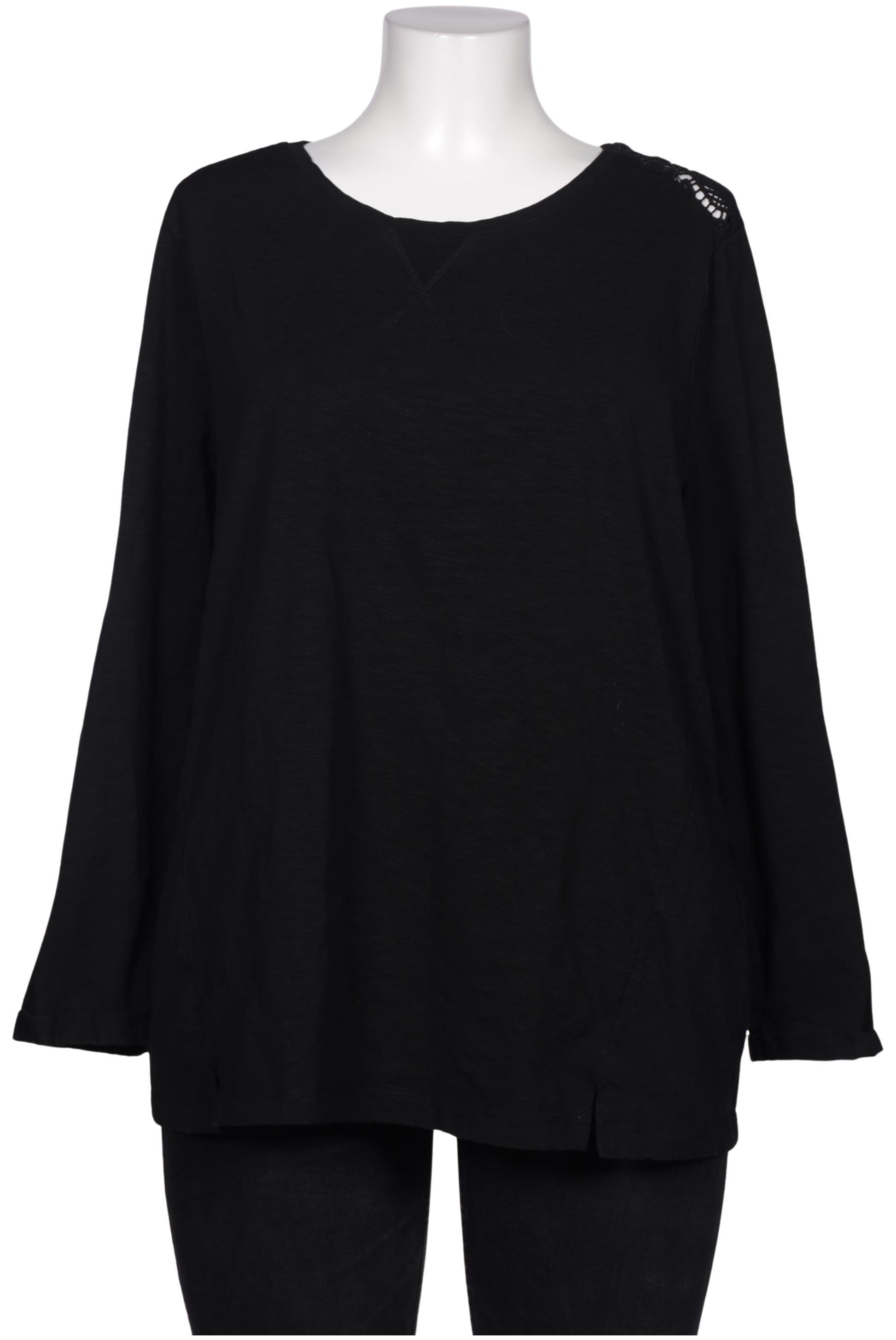 

Ulla Popken Damen Langarmshirt, schwarz, Gr. 46