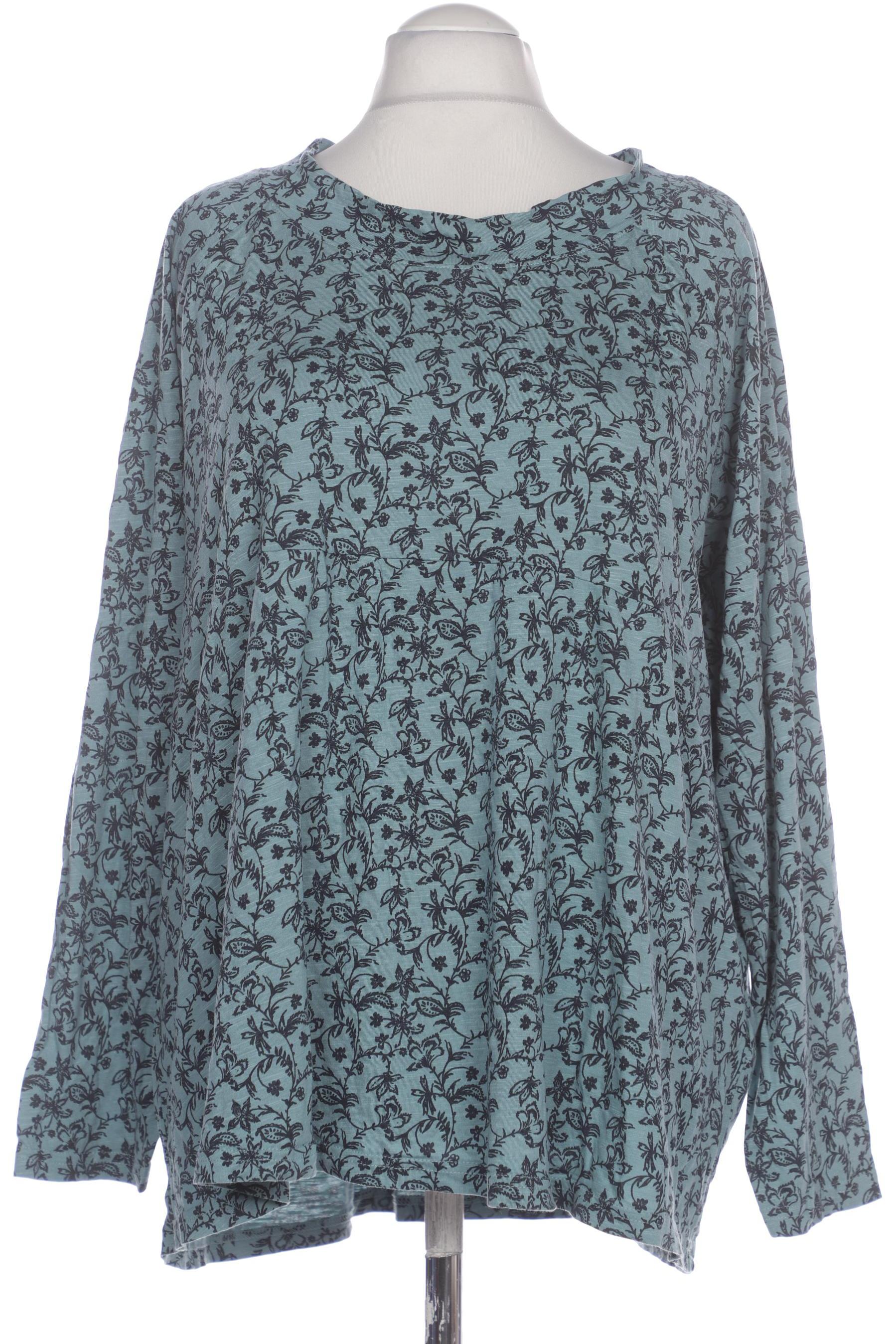 

Ulla Popken Damen Langarmshirt, türkis, Gr. 54