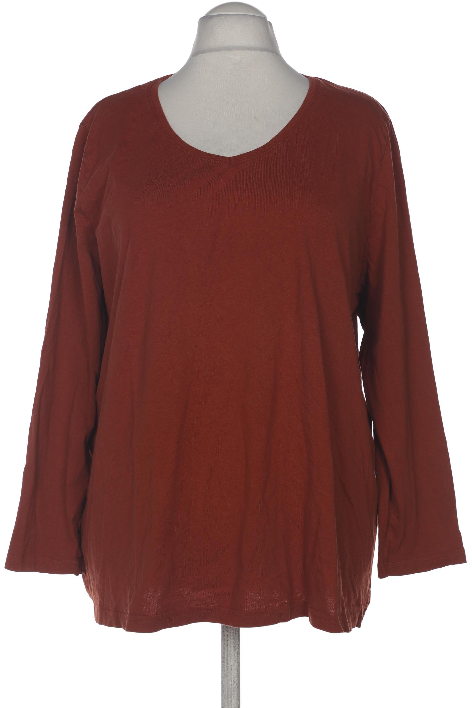 

Ulla Popken Damen Langarmshirt, braun, Gr. 54