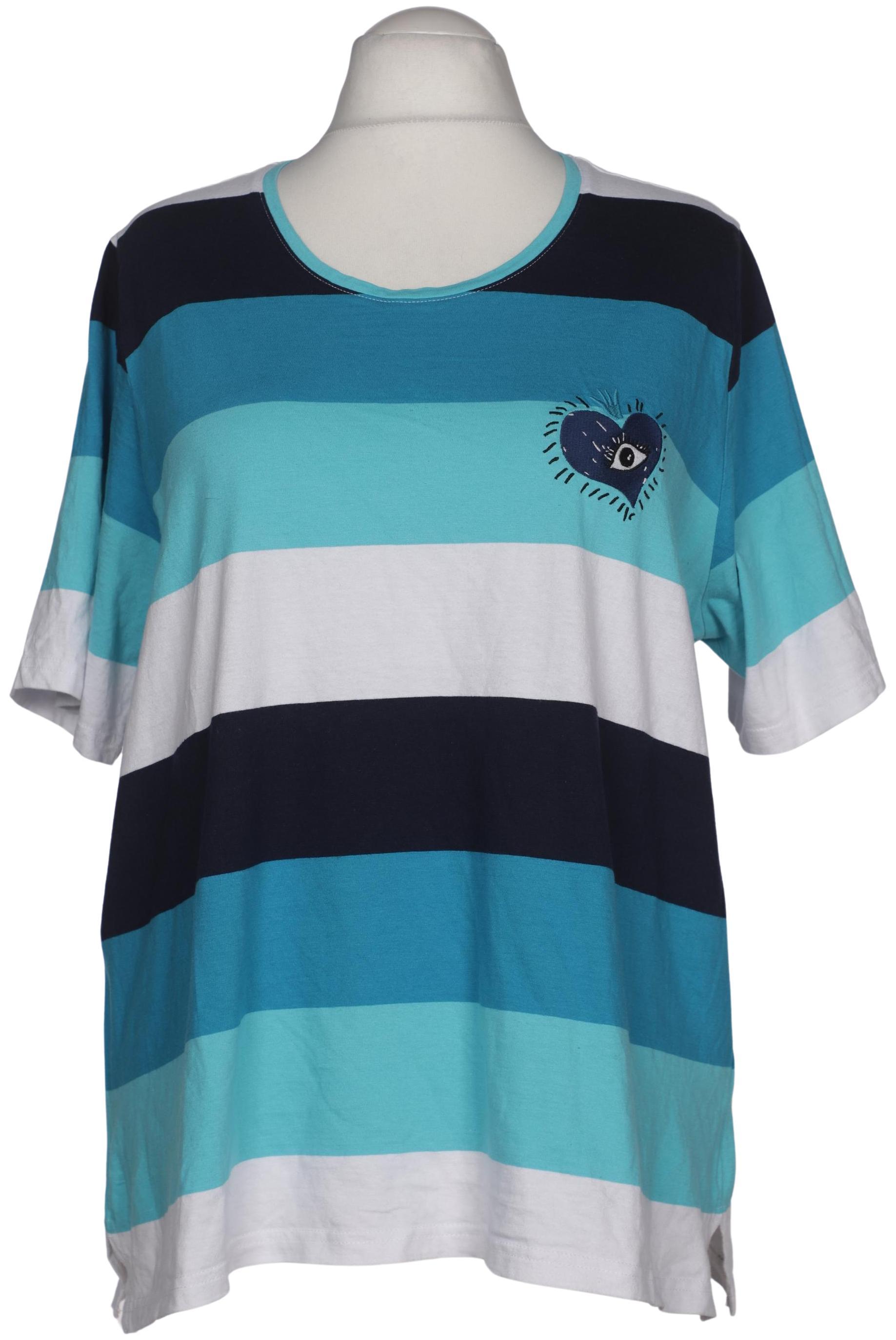 

Ulla Popken Damen T-Shirt, blau, Gr. 52