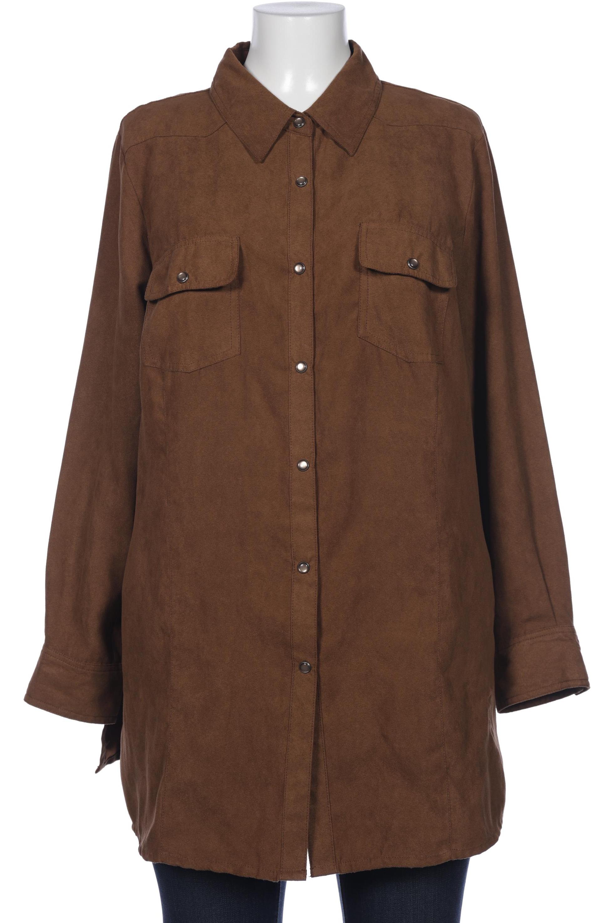 

Ulla Popken Damen Bluse, braun, Gr. 46