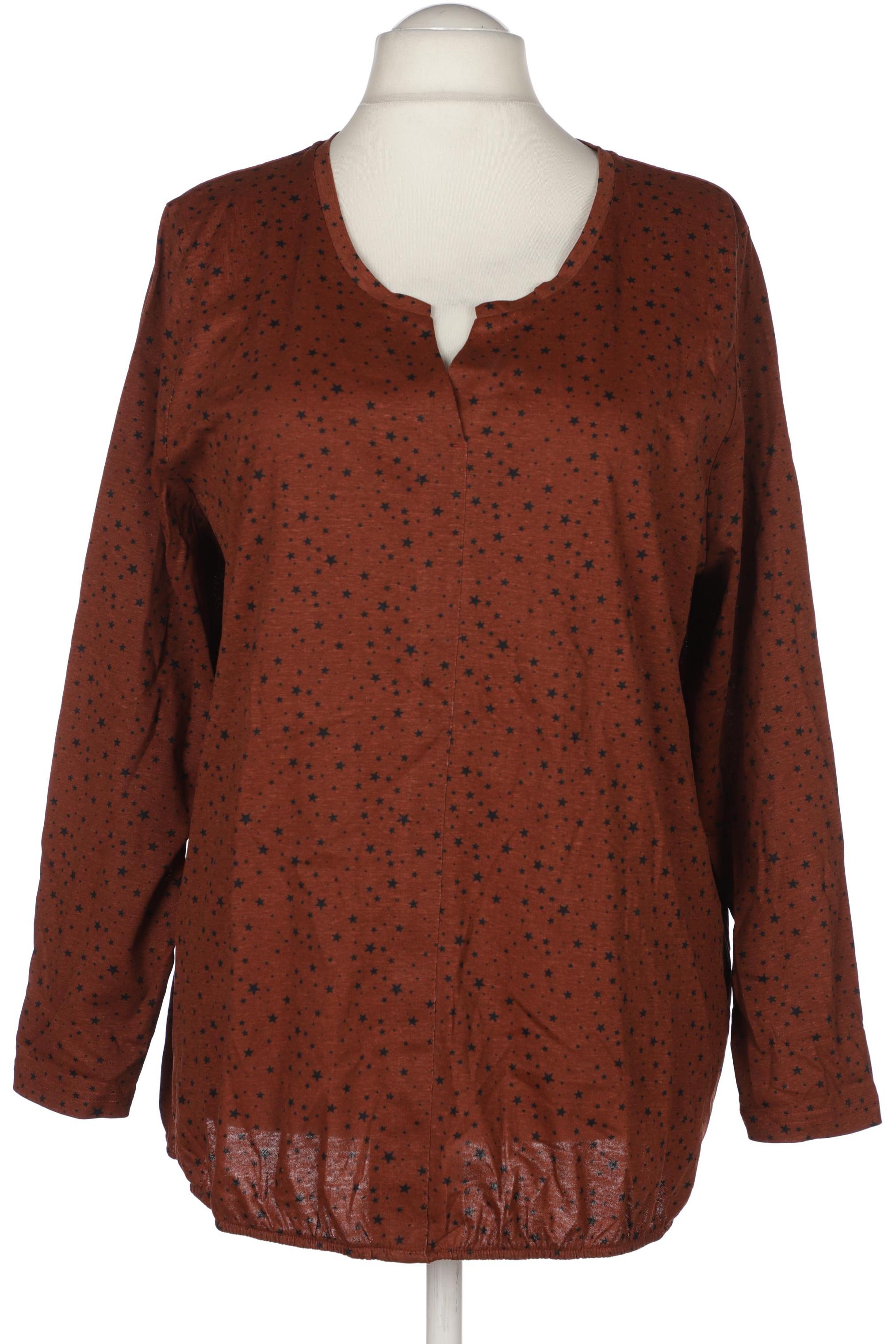 

Ulla Popken Damen Langarmshirt, braun, Gr. 46