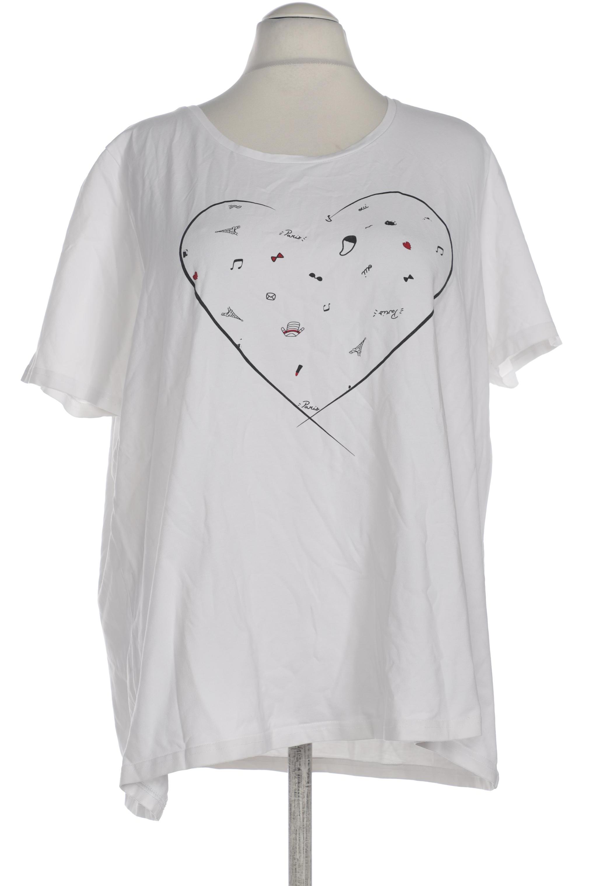 

Ulla Popken Damen T-Shirt, weiß, Gr. 52
