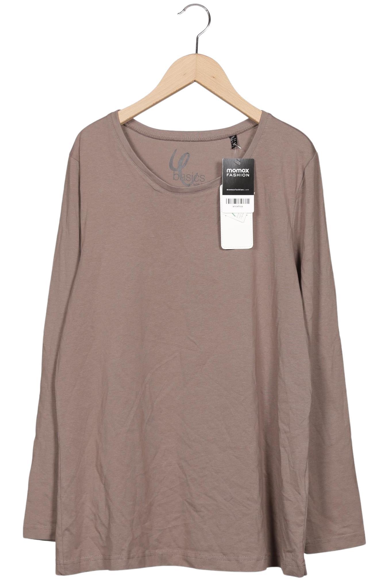 

Ulla Popken Damen Langarmshirt, grau, Gr. 42