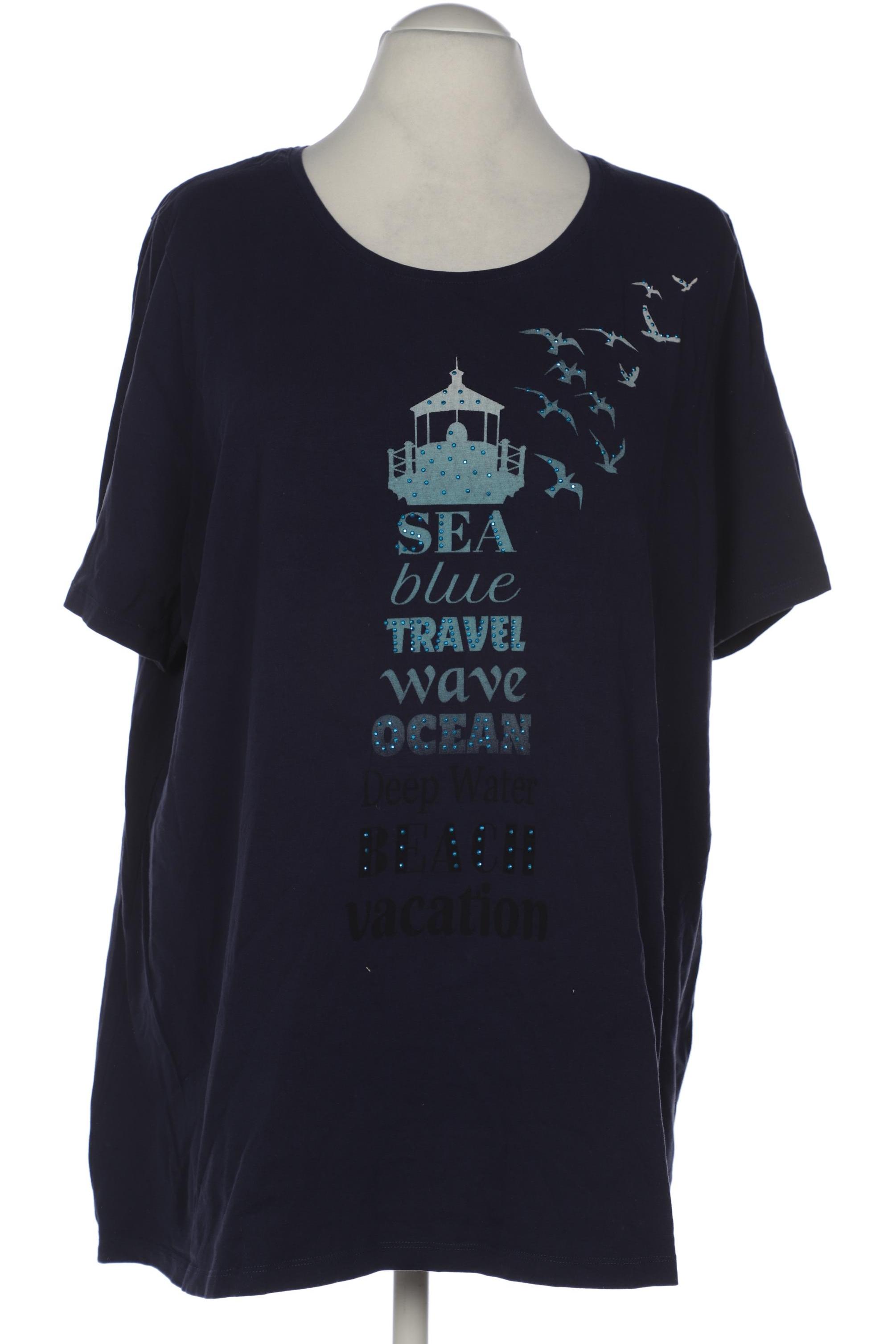 

Ulla Popken Damen T-Shirt, marineblau, Gr. 54