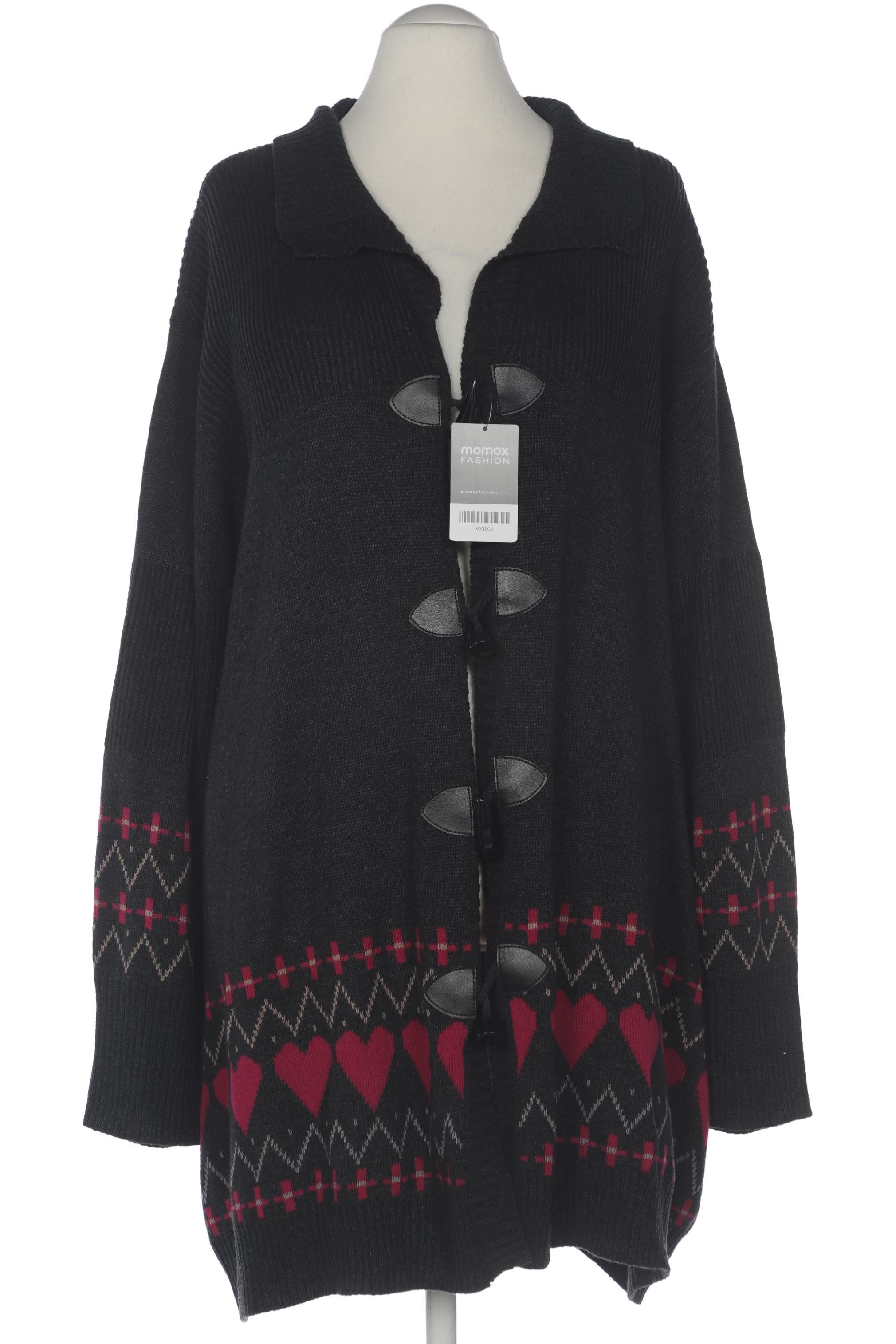 

Ulla Popken Damen Strickjacke, grau, Gr. 58
