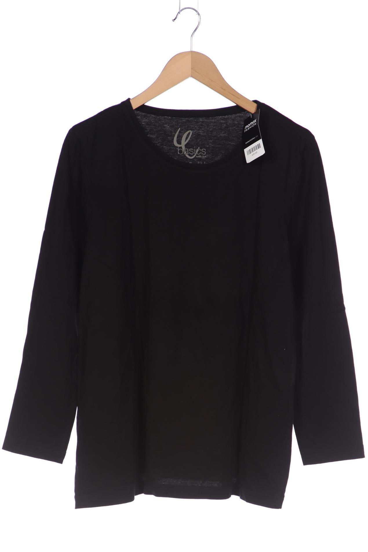 

Ulla Popken Damen Langarmshirt, schwarz, Gr. 46