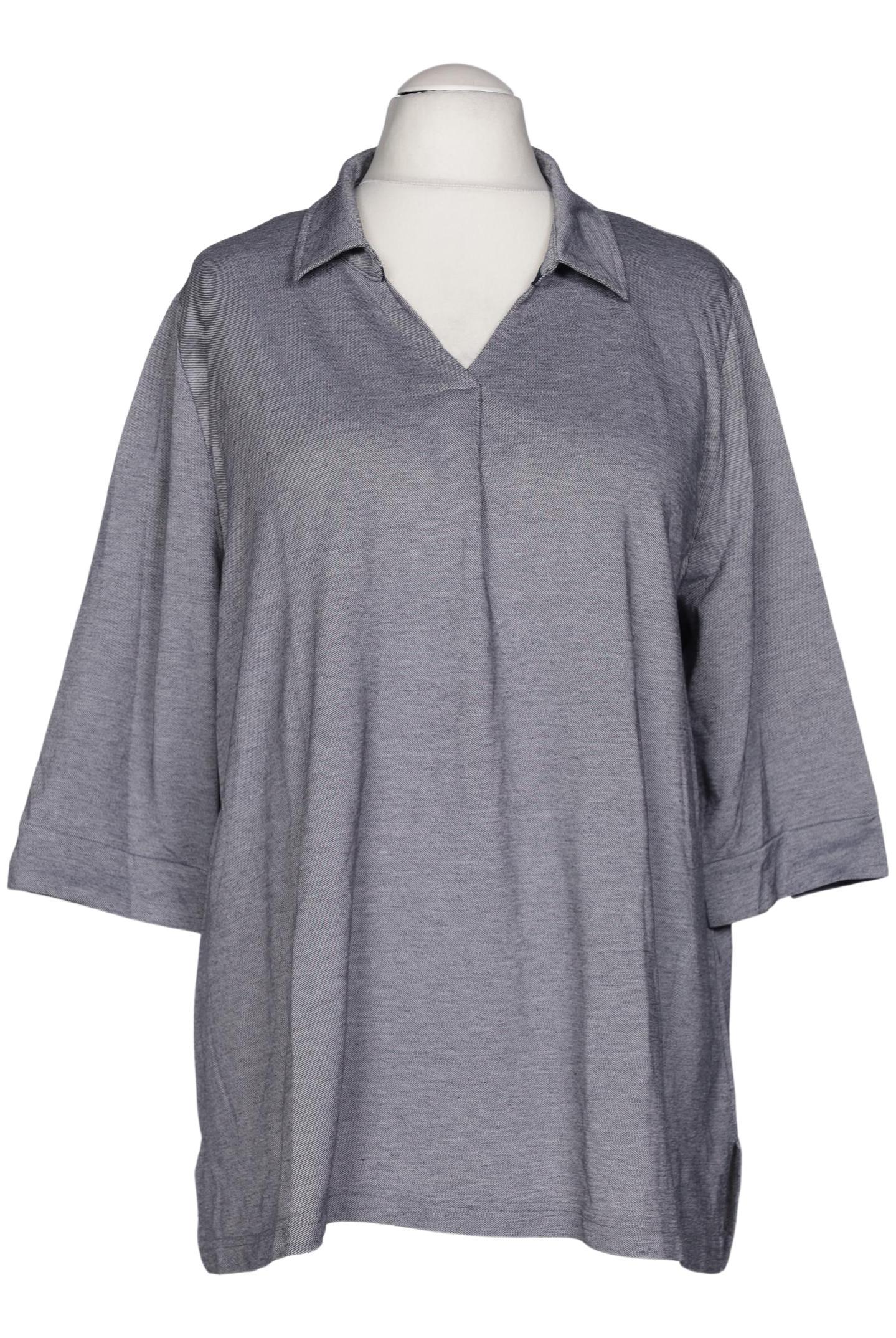 

Ulla Popken Damen Poloshirt, grau, Gr. 54