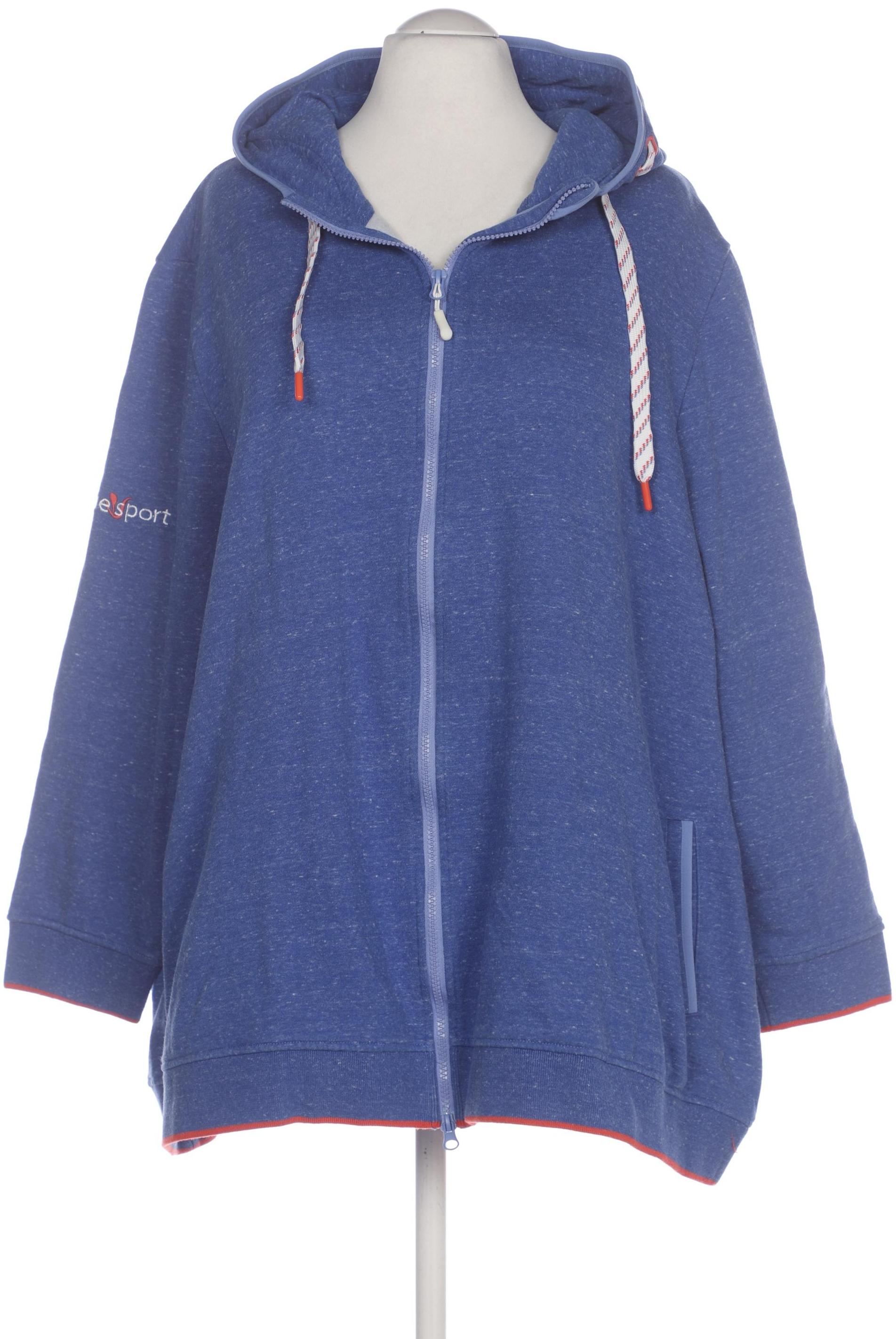 

Ulla Popken Damen Kapuzenpullover, blau, Gr. 58