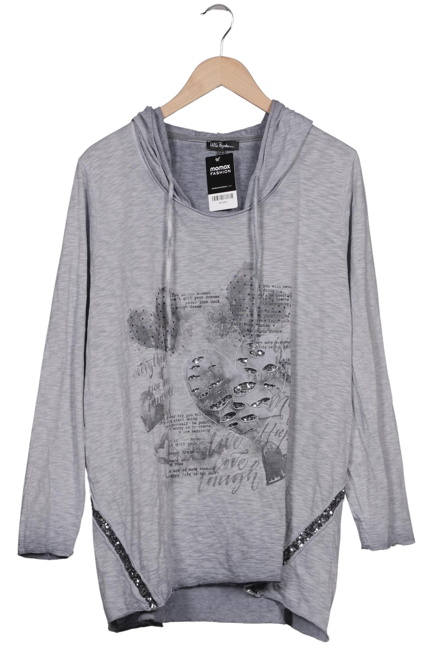 

Ulla Popken Damen Kapuzenpullover, grau, Gr. 50