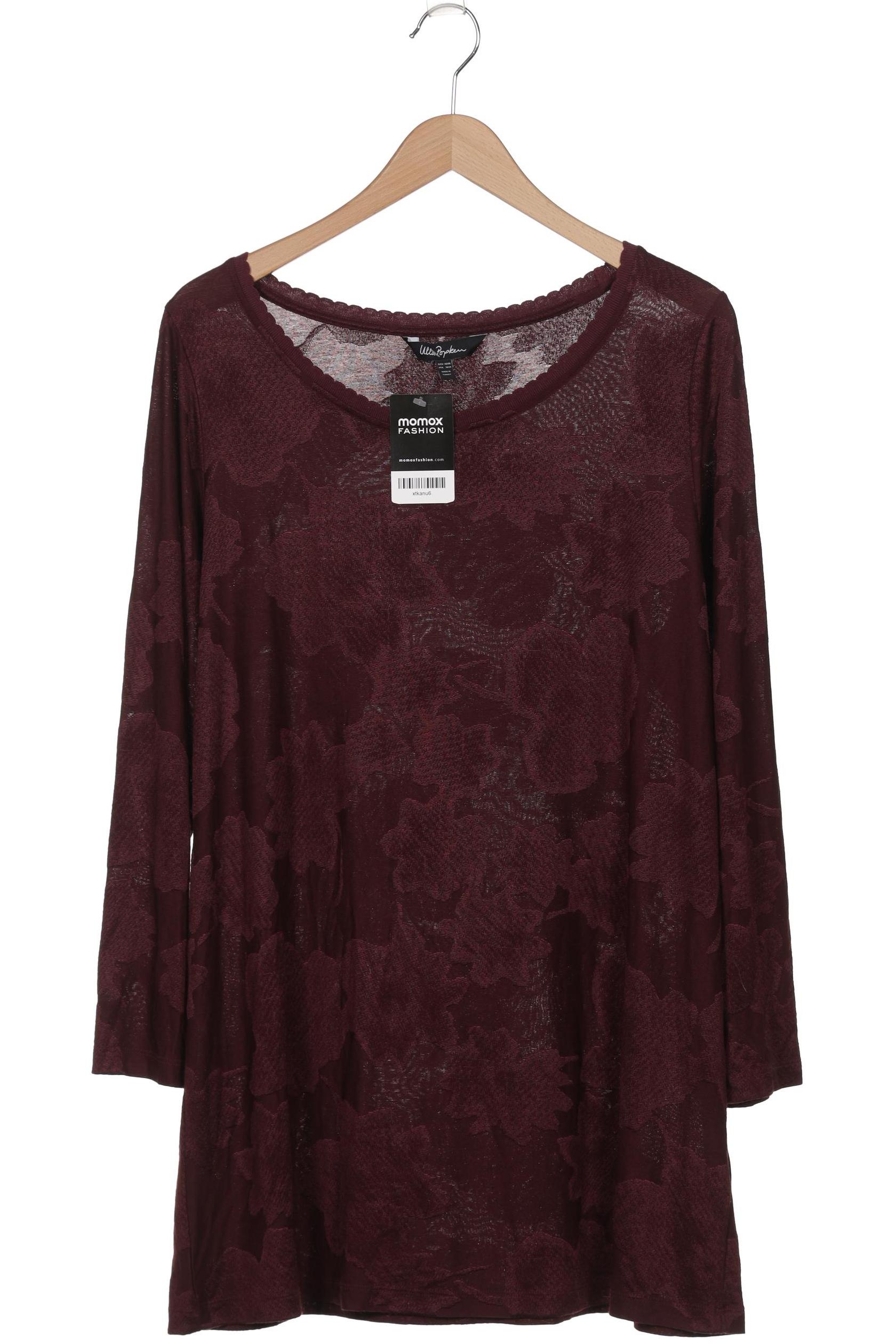 

Ulla Popken Damen Langarmshirt, bordeaux, Gr. 46
