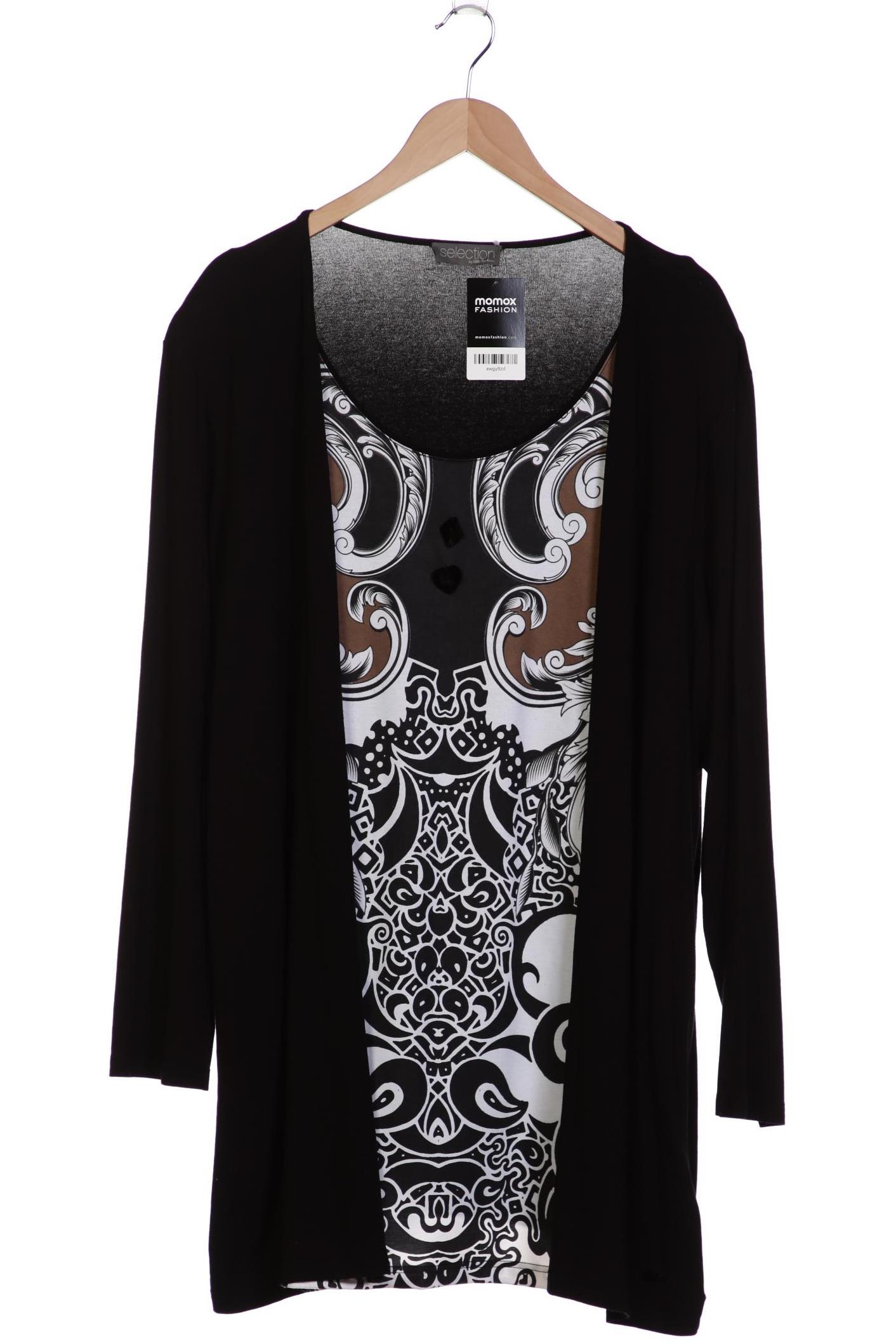 

Ulla Popken Damen Langarmshirt, schwarz, Gr. 54