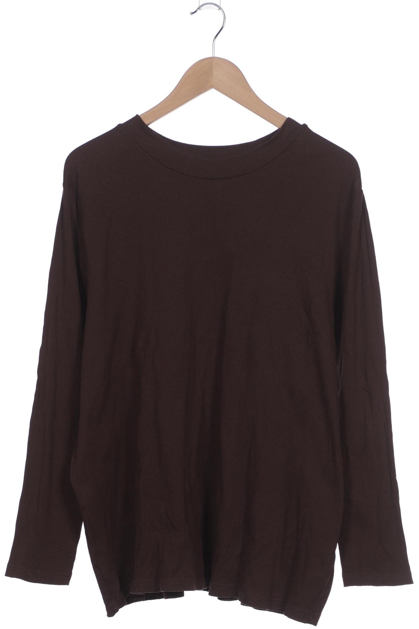 

Ulla Popken Damen Langarmshirt, braun, Gr. 46