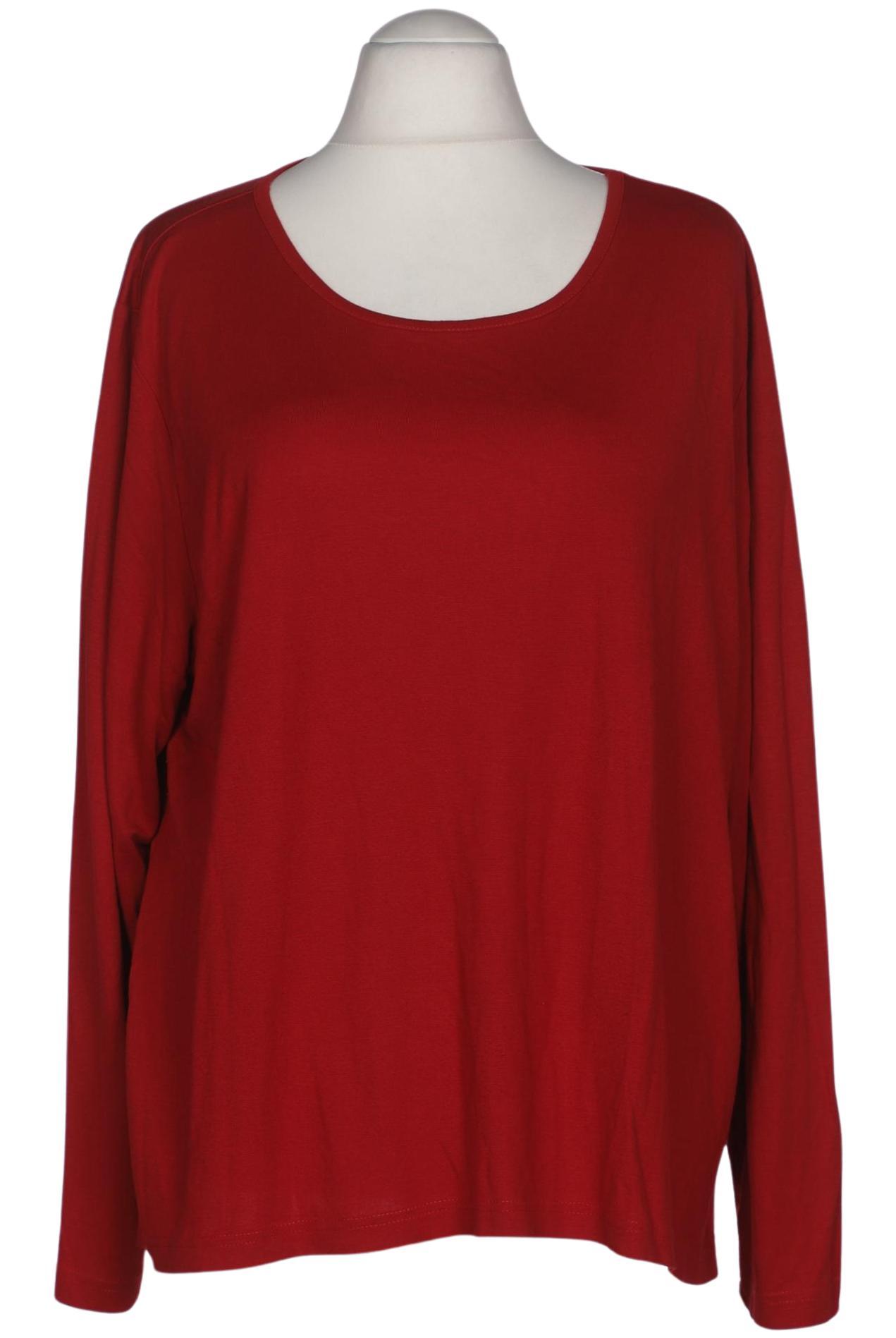 

Ulla Popken Damen Langarmshirt, rot, Gr. 54