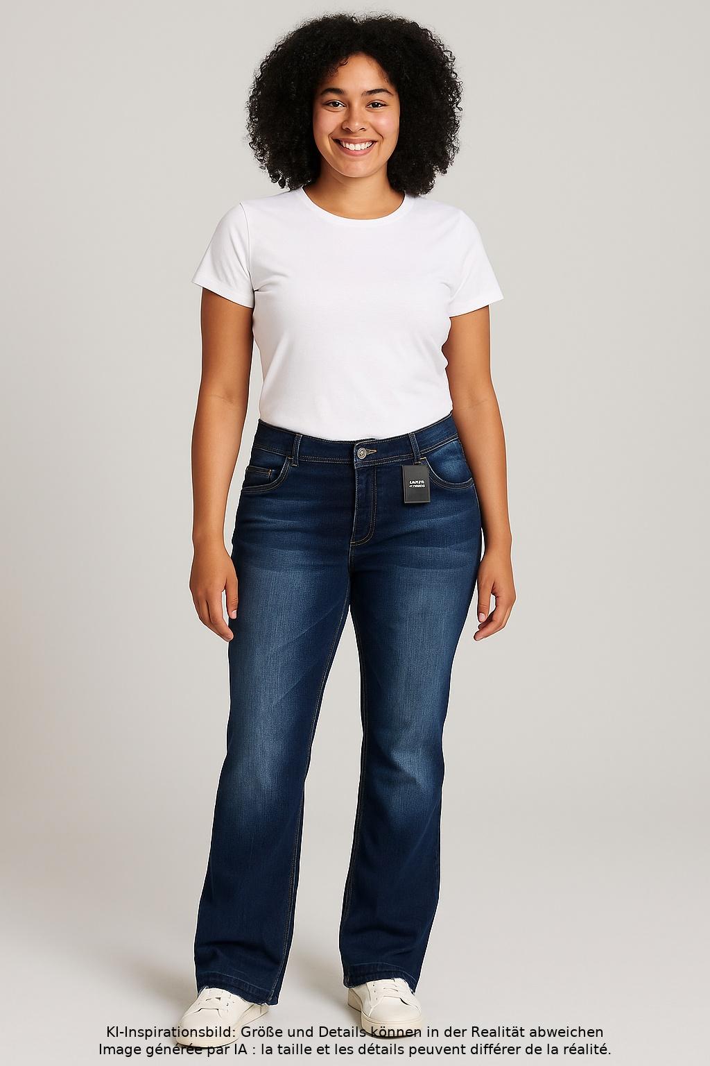 

Ulla Popken Damen Jeans, blau, Gr. 46