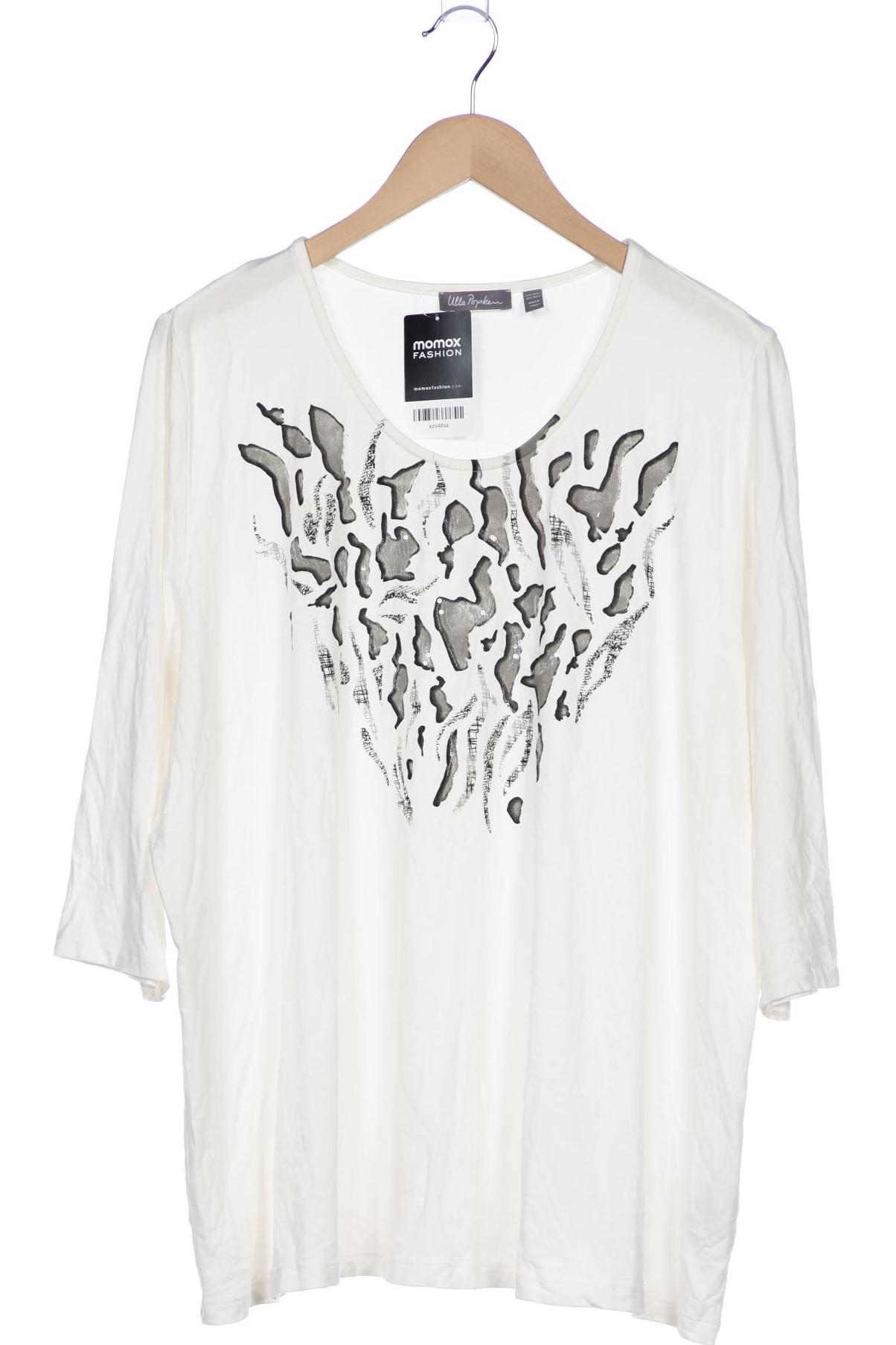 

Ulla Popken Damen Langarmshirt, weiß, Gr. 50