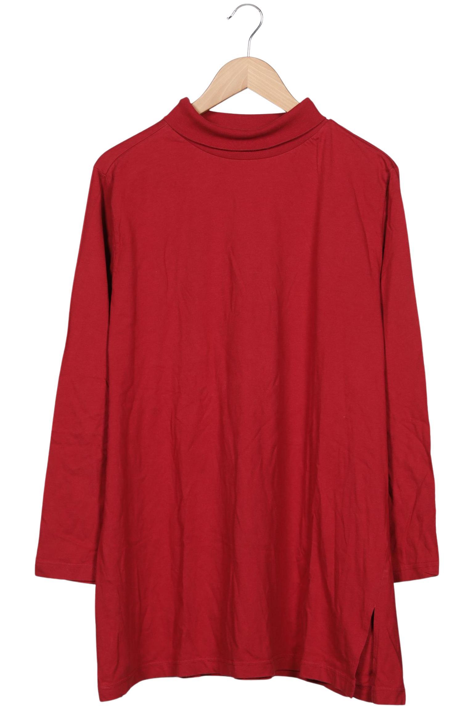 

Ulla Popken Damen Langarmshirt, bordeaux, Gr. 46