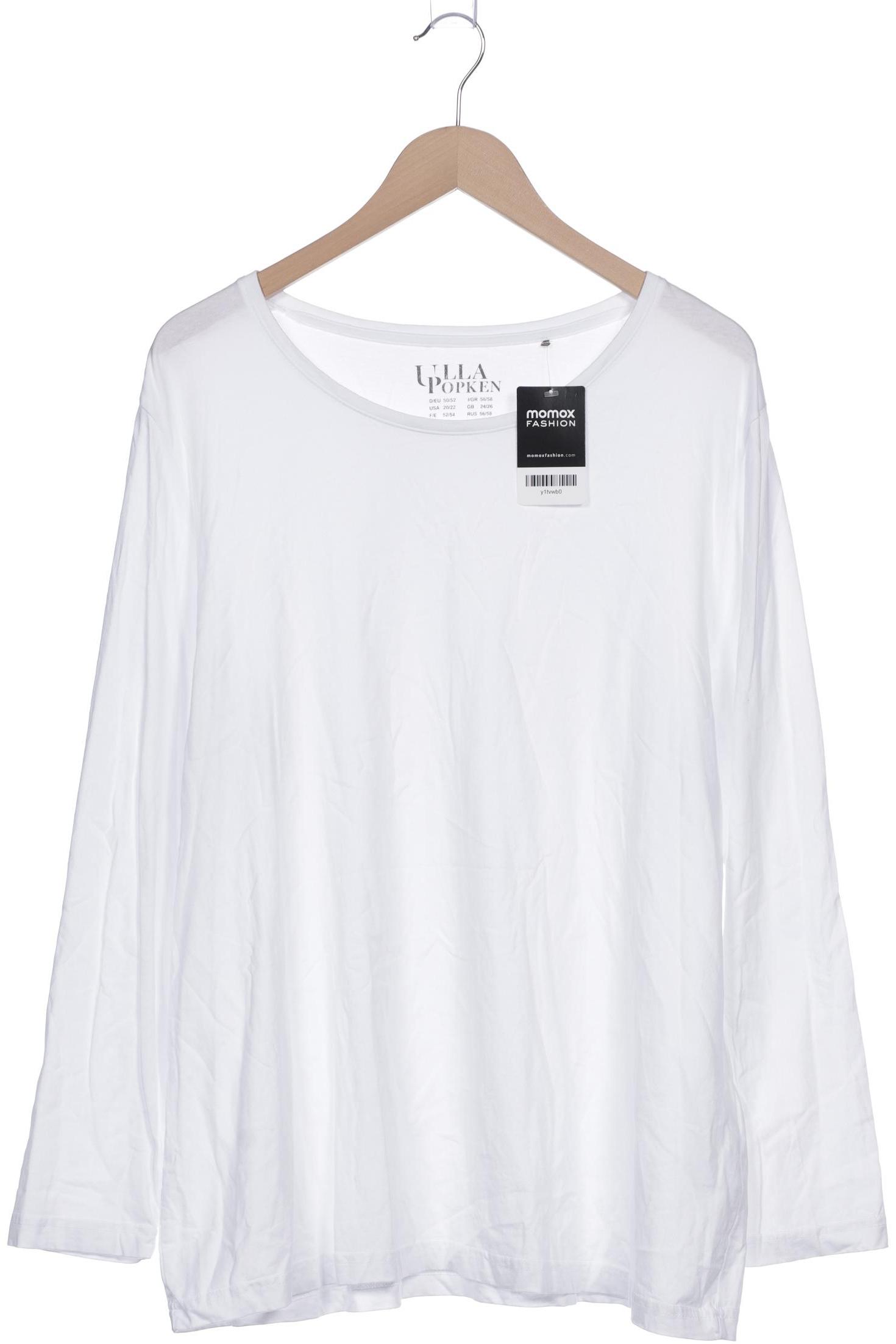 

Ulla Popken Damen Langarmshirt, weiß, Gr. 50
