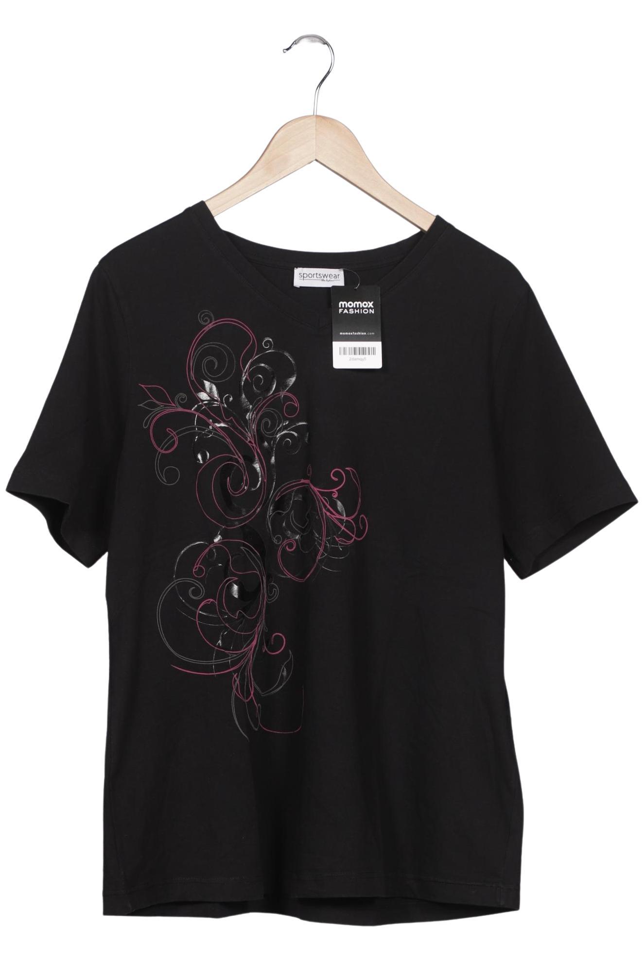 

Ulla Popken Damen T-Shirt, schwarz, Gr. 46