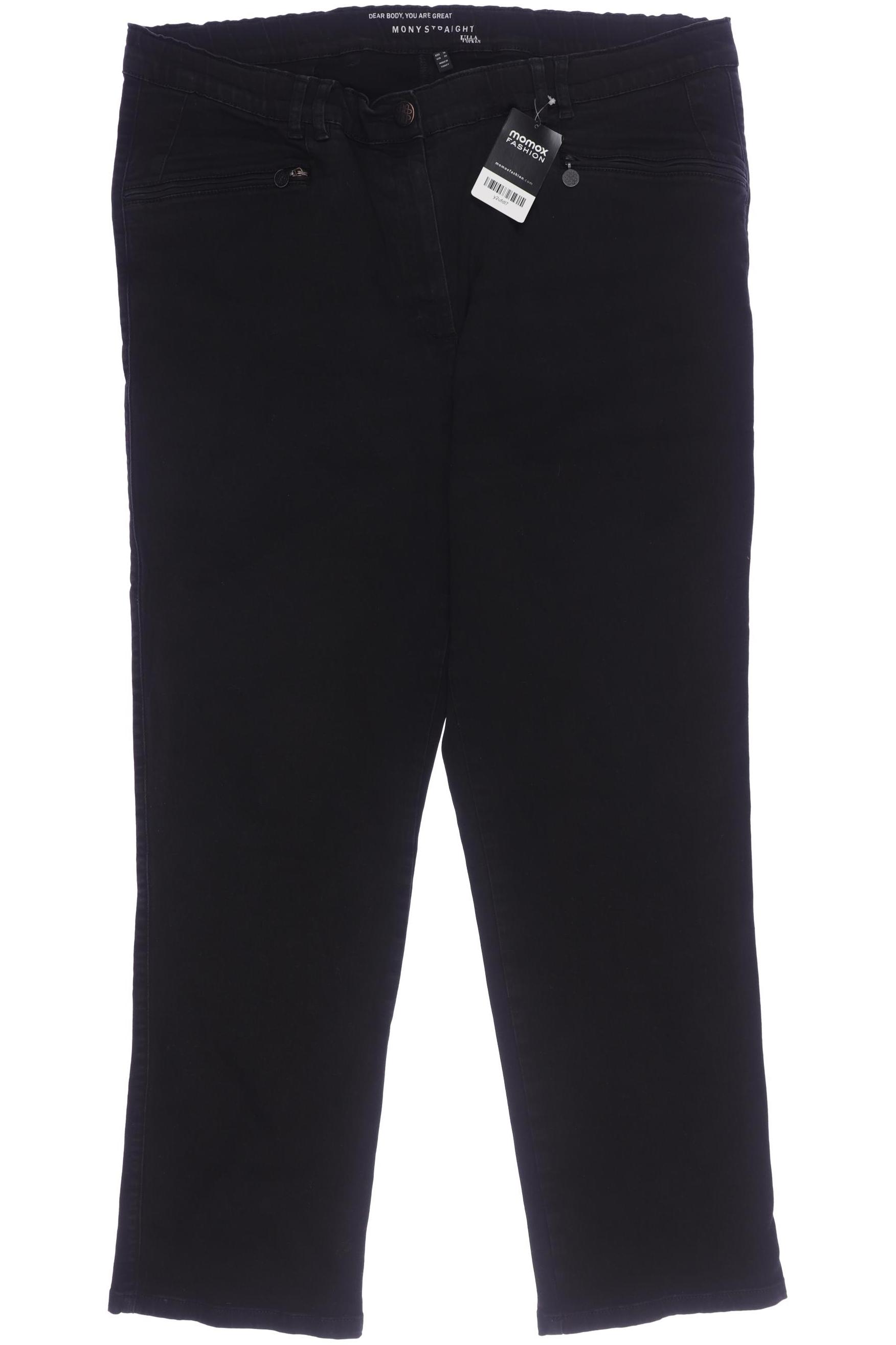 

Ulla Popken Damen Jeans, schwarz, Gr. 50