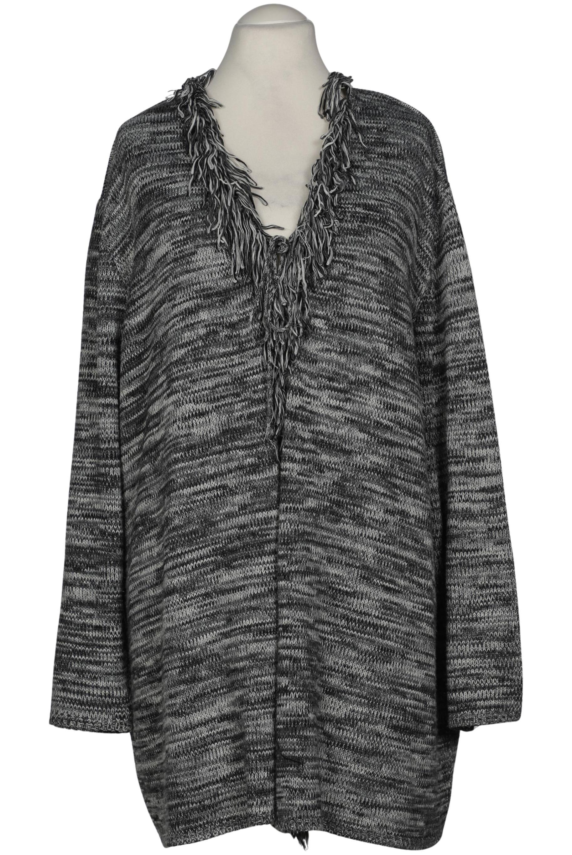 

Ulla Popken Damen Strickjacke, grau, Gr. 58