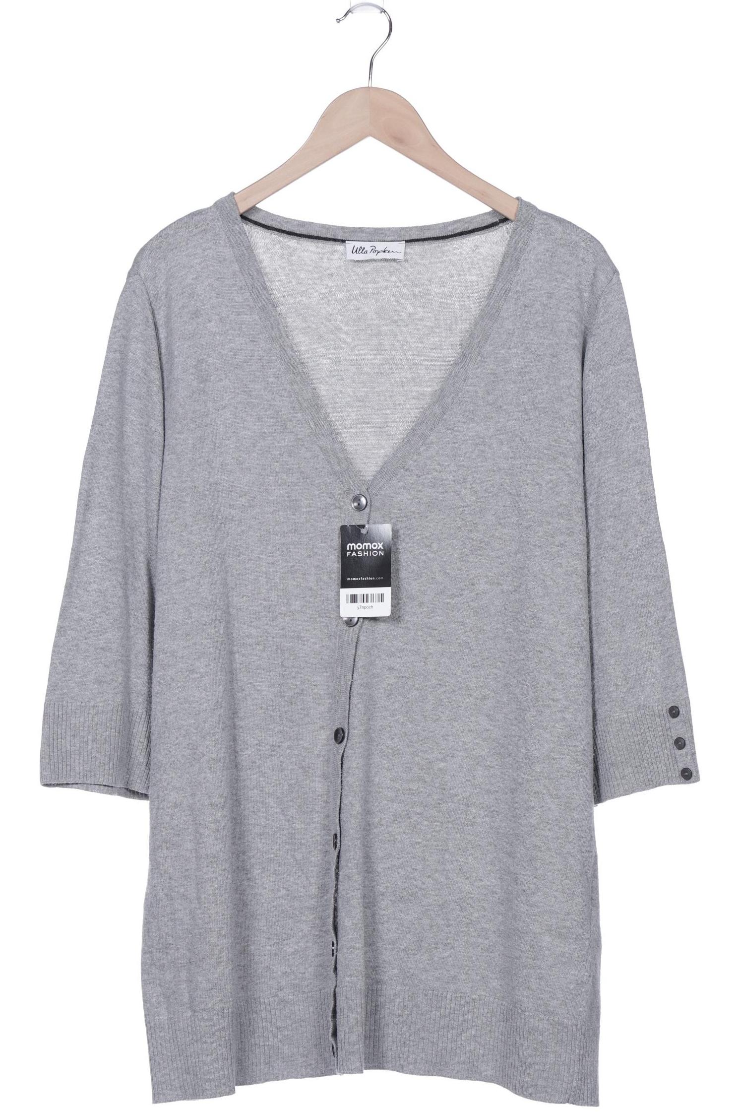 

Ulla Popken Damen Strickjacke, grau, Gr. 46