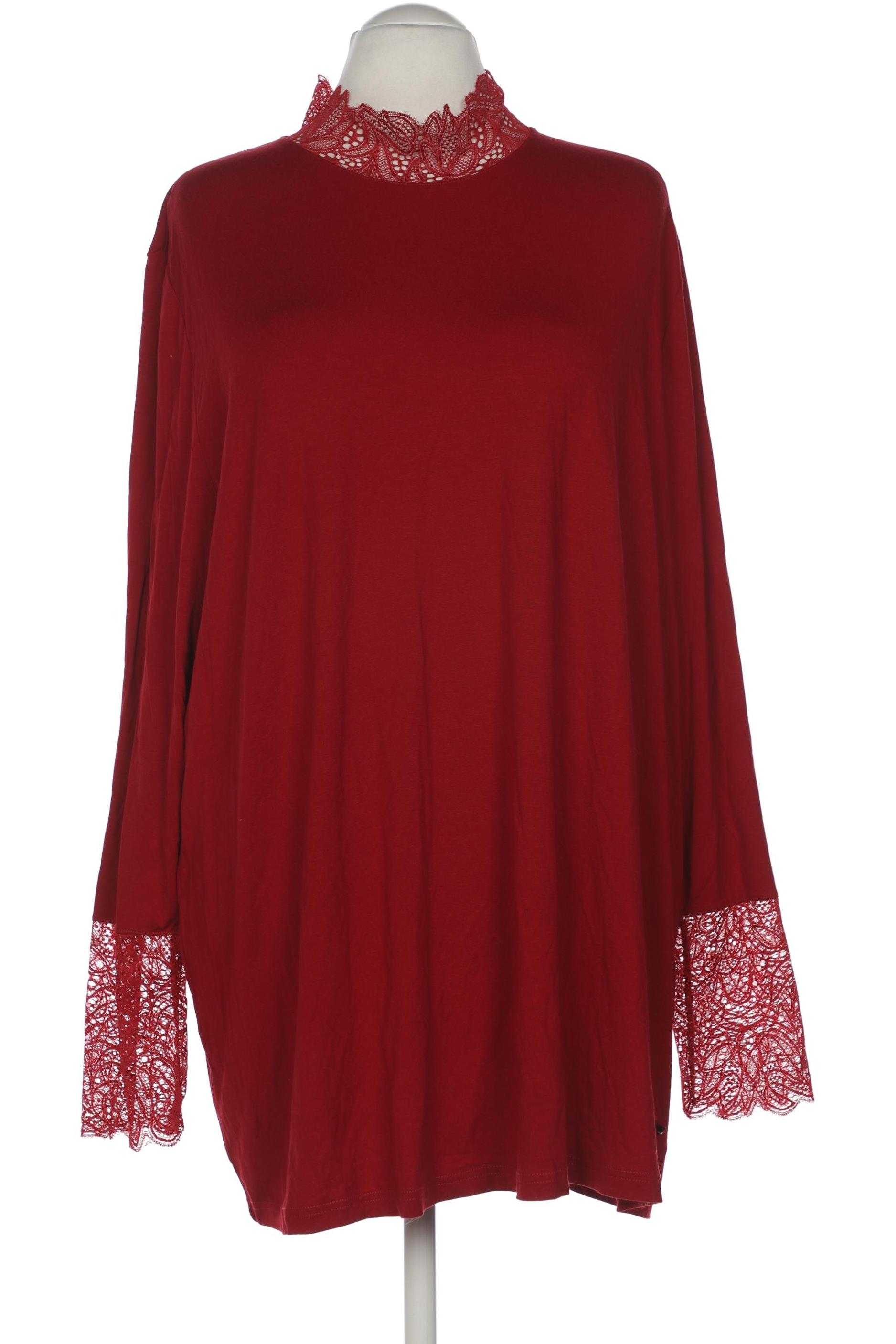 

Ulla Popken Damen Langarmshirt, bordeaux, Gr. 54