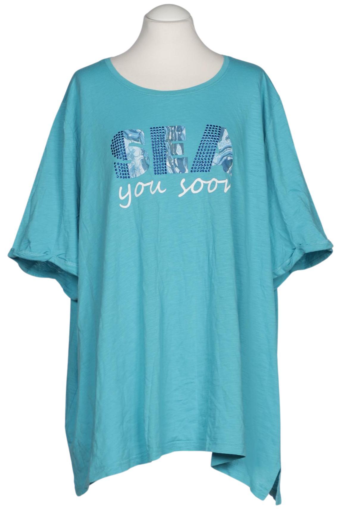 

Ulla Popken Damen T-Shirt, türkis, Gr. 62