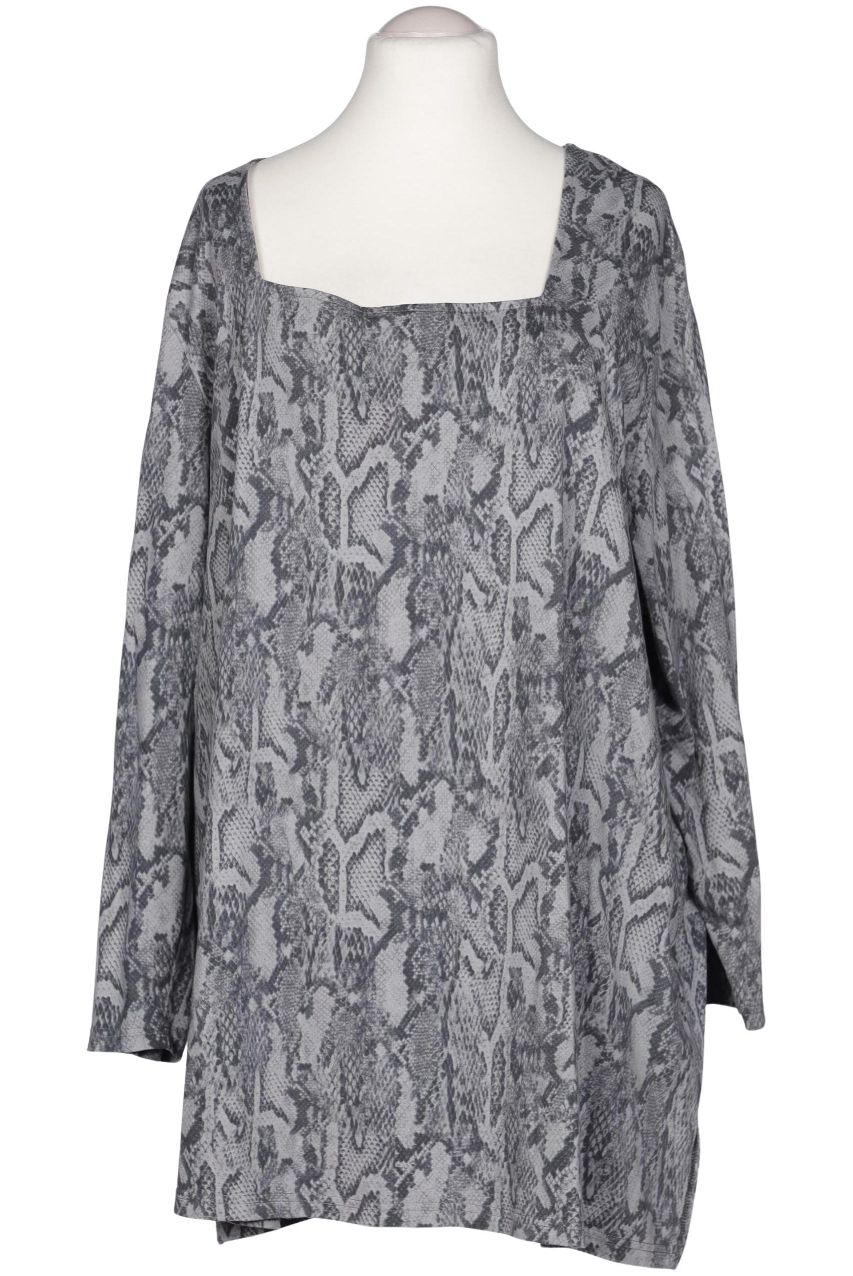 

Ulla Popken Damen Langarmshirt, grau, Gr. 58