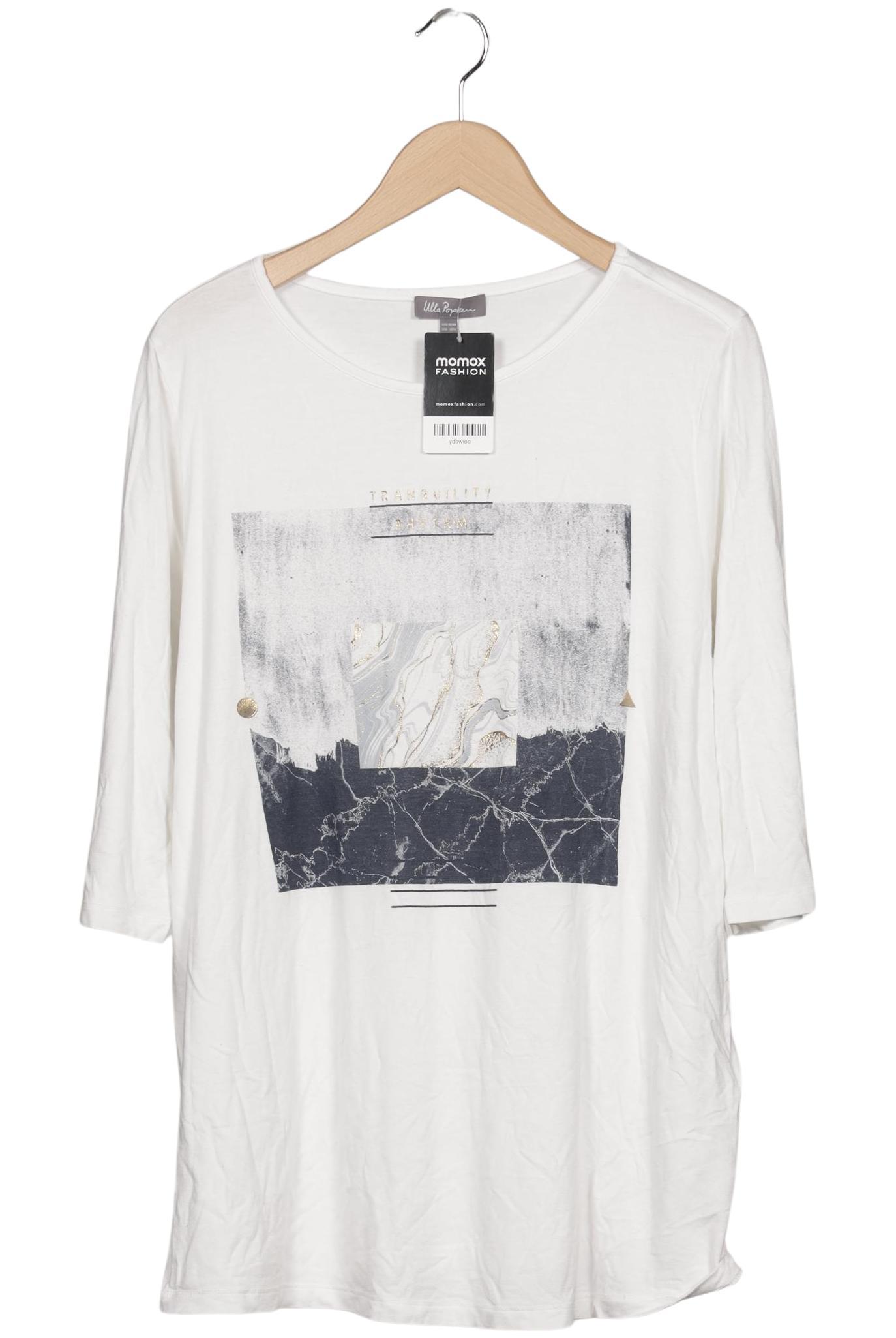 

Ulla Popken Damen Langarmshirt, weiß, Gr. 42