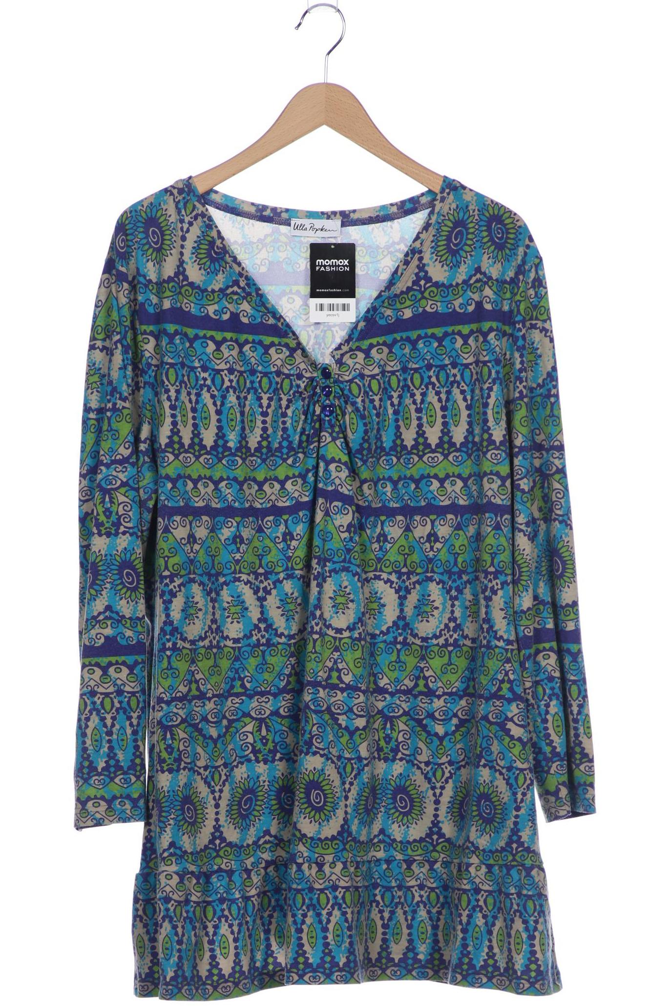 

Ulla Popken Damen Langarmshirt, blau, Gr. 50