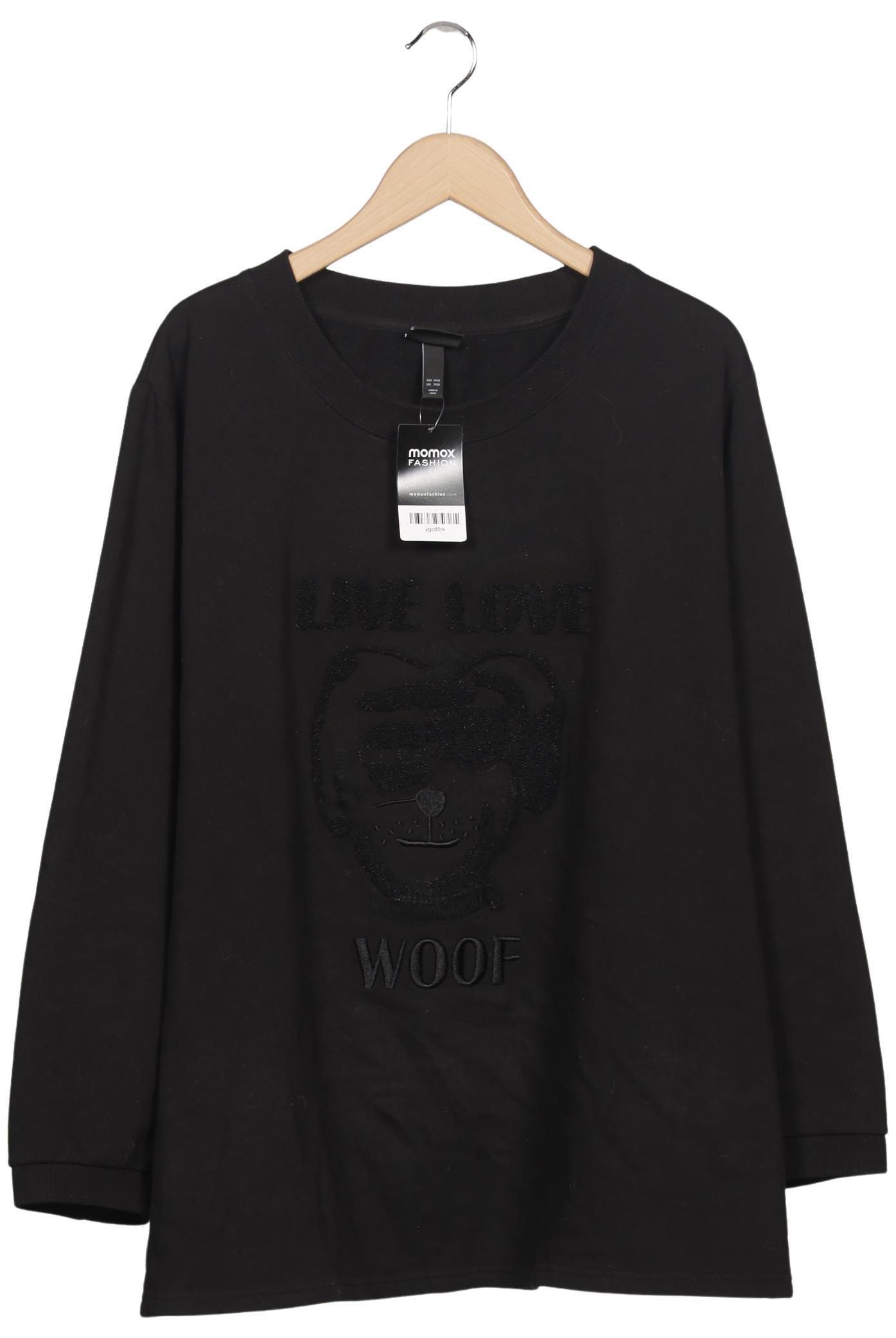 

Ulla Popken Damen Sweatshirt, schwarz, Gr. 54