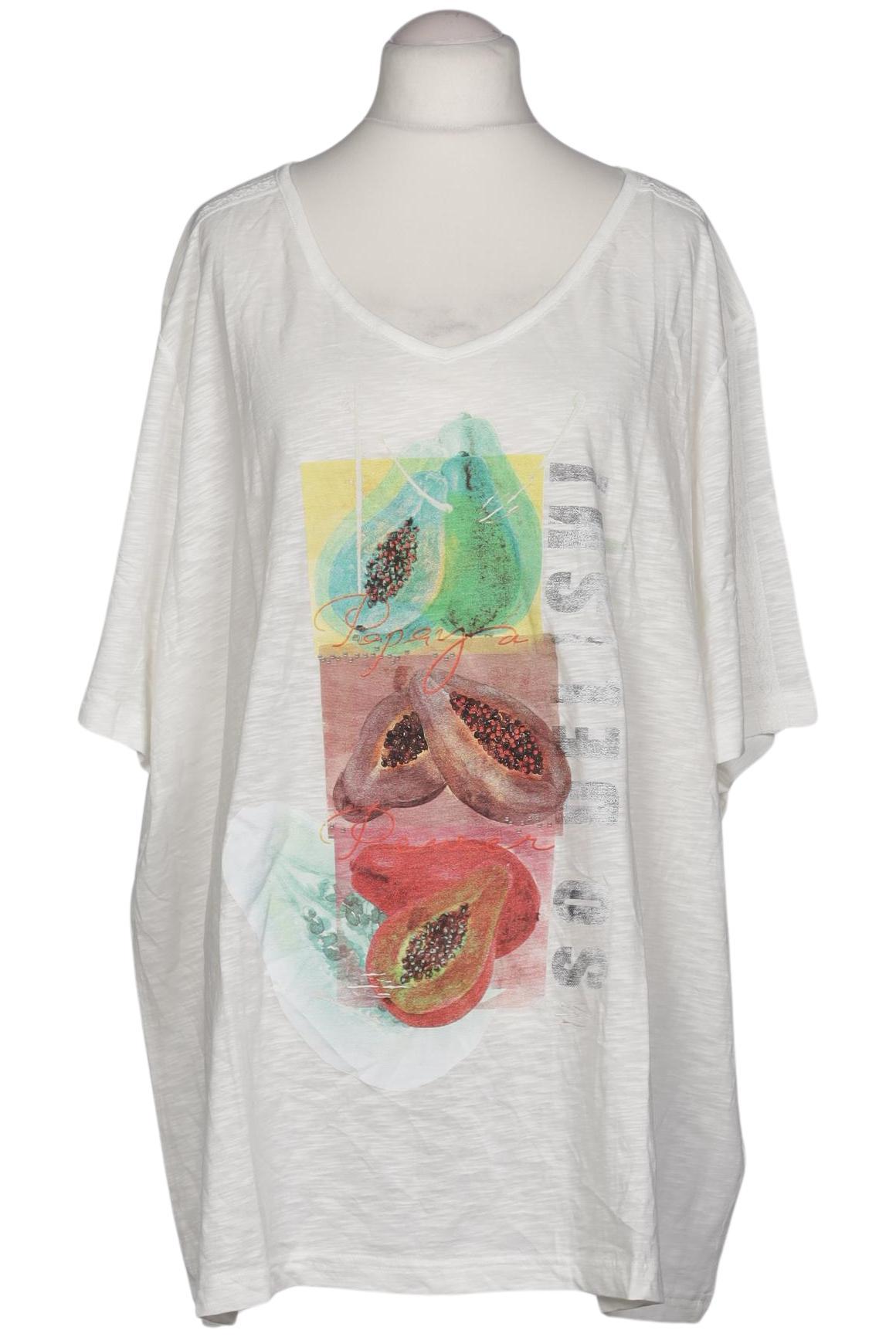 

Ulla Popken Damen T-Shirt, weiß, Gr. 58