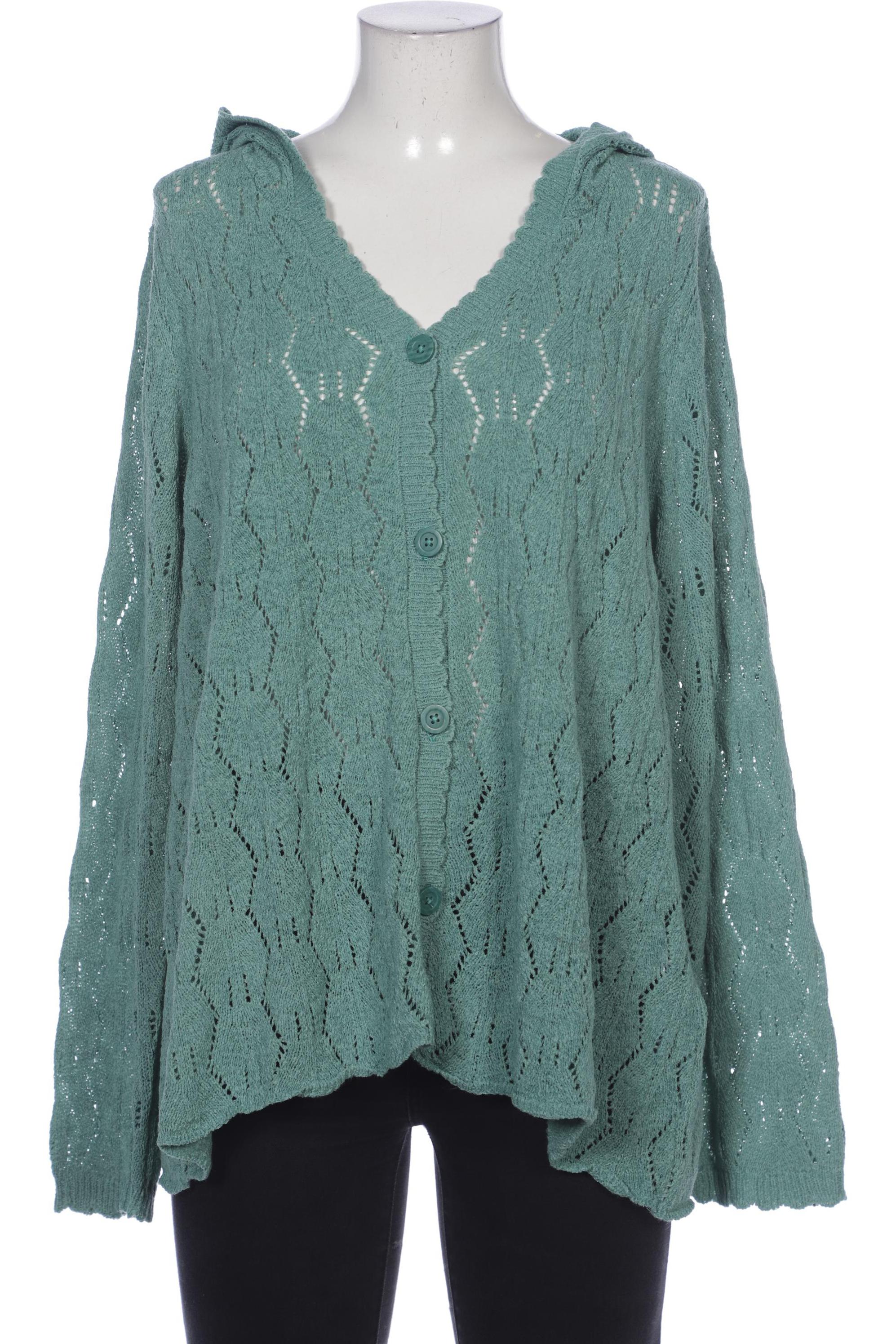 

Ulla Popken Damen Strickjacke, türkis, Gr. 46