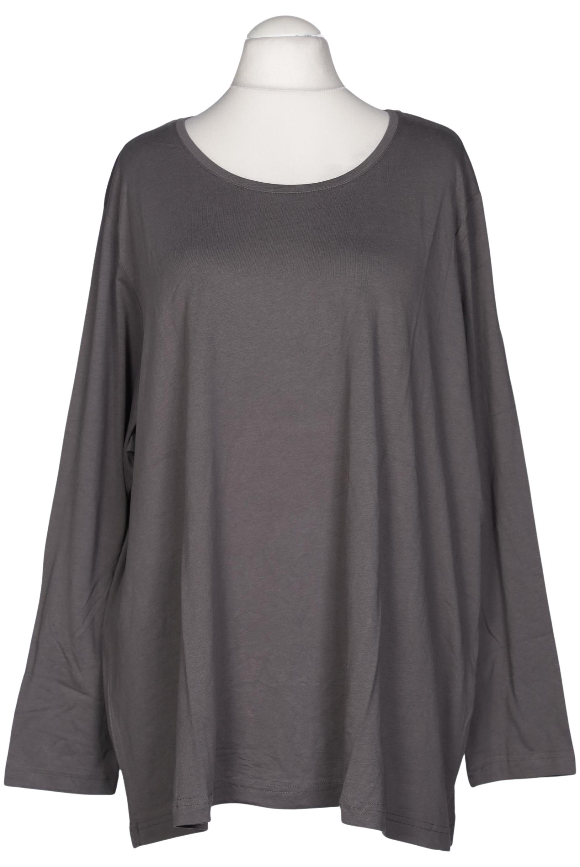 

Ulla Popken Damen Langarmshirt, grau, Gr. 58