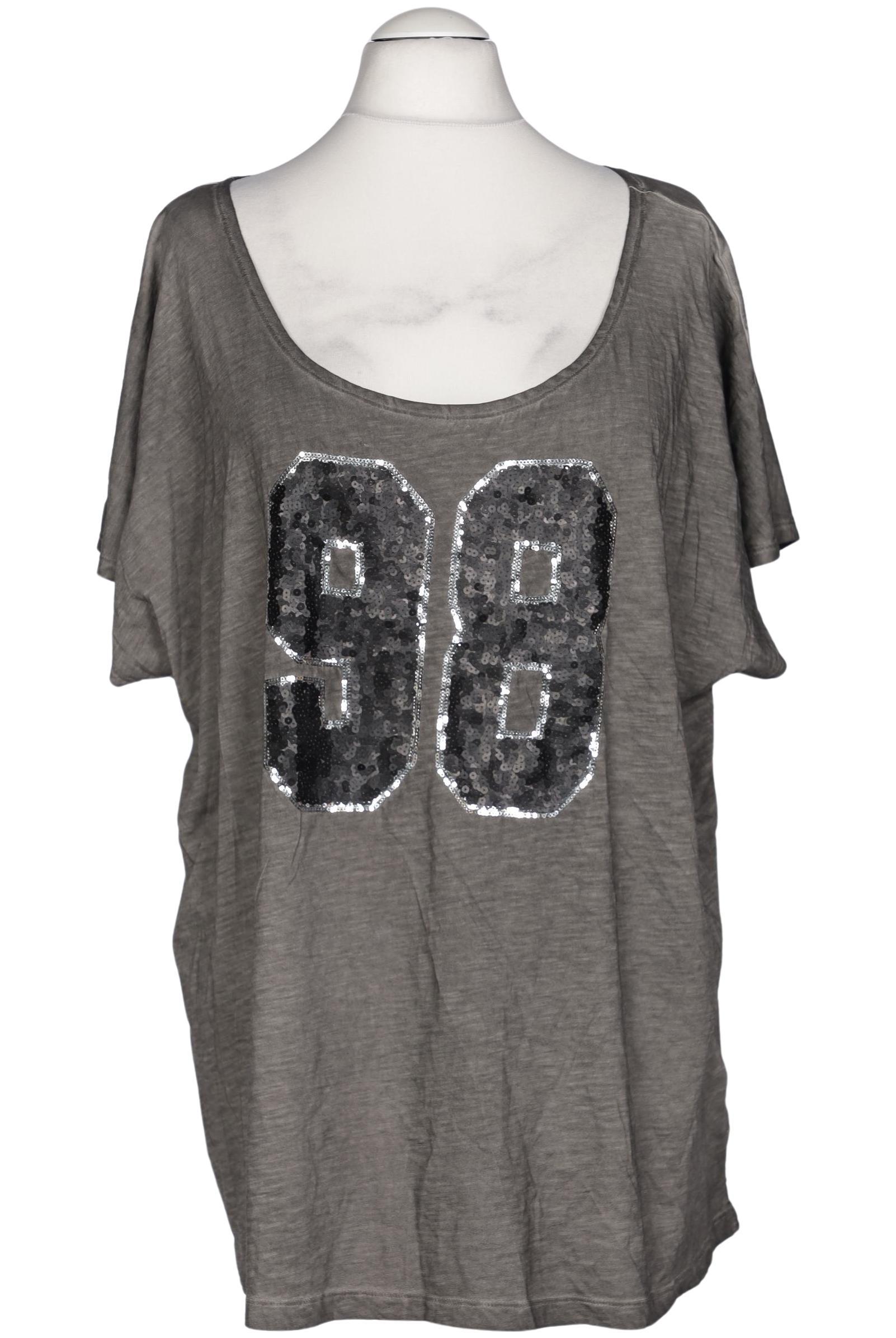 

Ulla Popken Damen T-Shirt, grau, Gr. 54